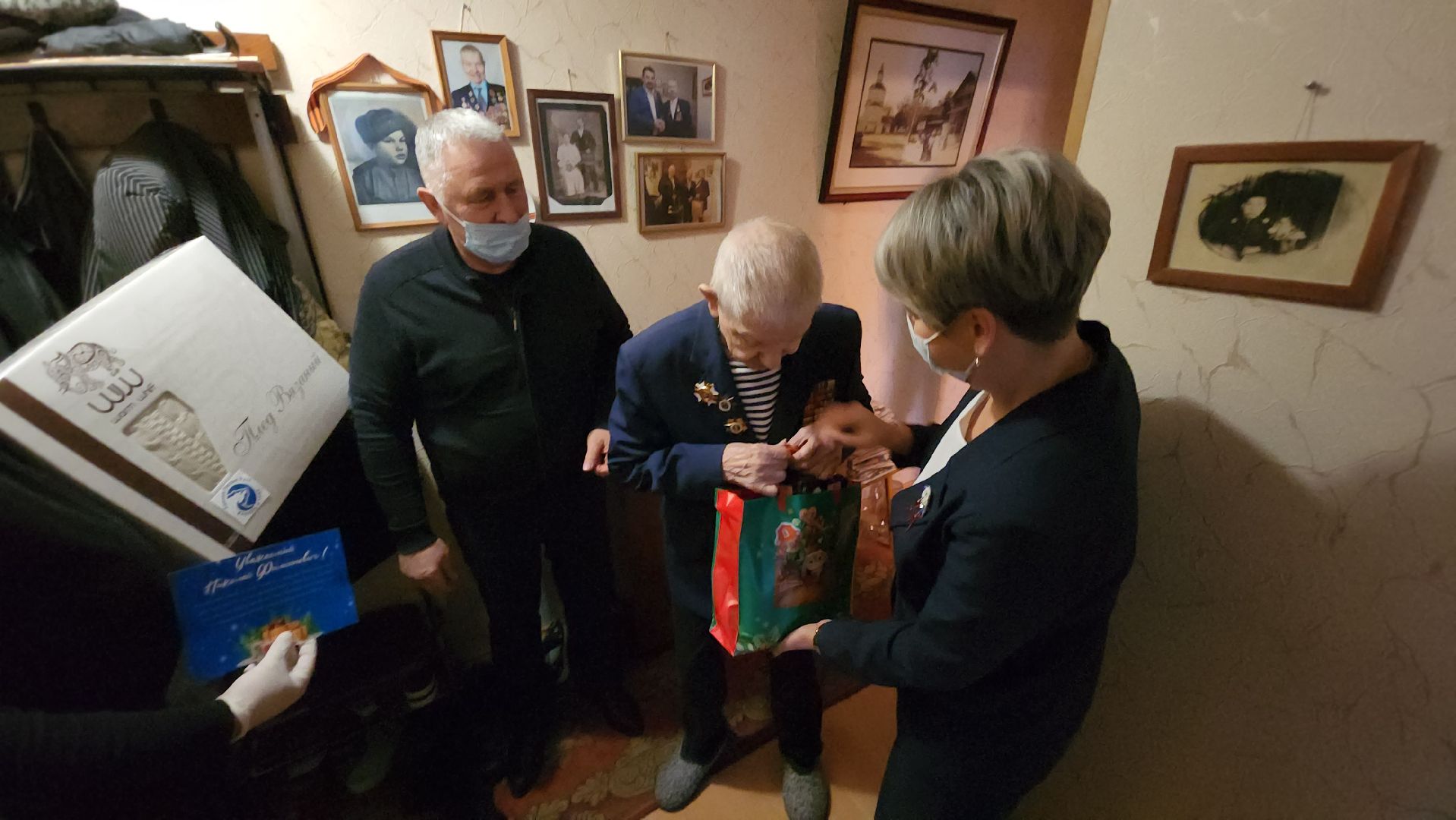 ветеран вов, новый 2025 год, поздравление ветерана, руза, рузский городской округ, зима в подмосковье, московская область,