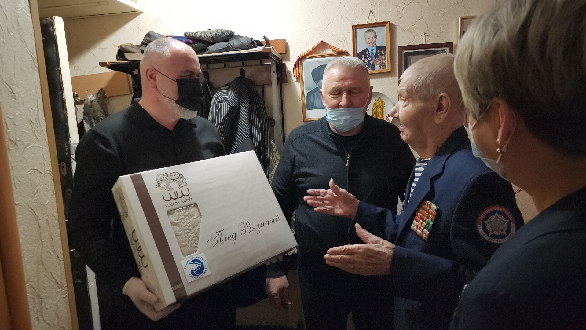 ветеран вов, новый 2025 год, поздравление ветерана, руза, рузский городской округ, зима в подмосковье, московская область,