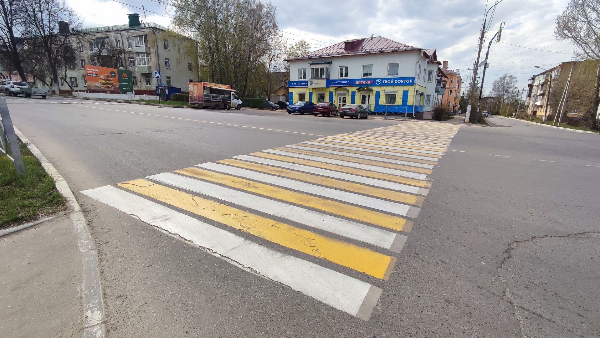 Кашира, разметка, пешеходный переход, дороги