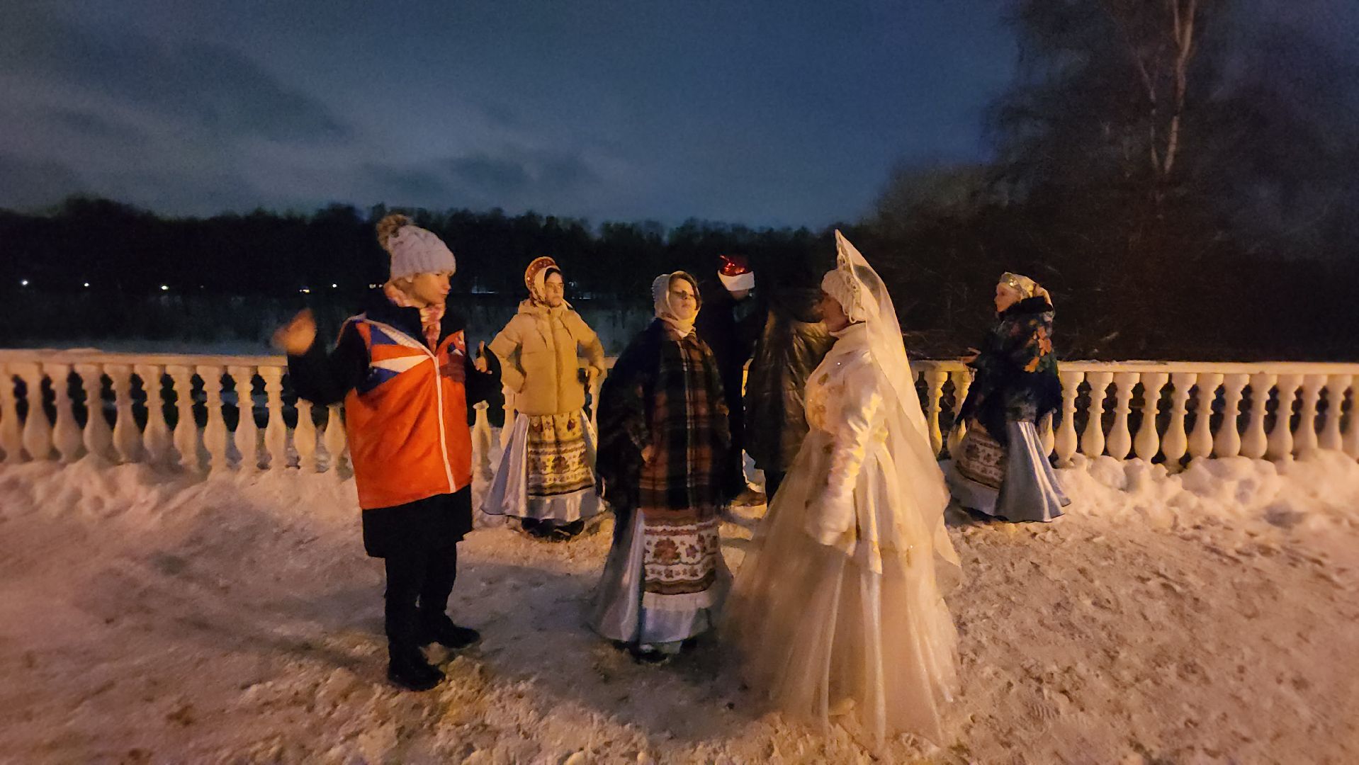долгопрудный, парк на молодежной, новый год, хореография, русские традиции, дед мороз и снегурочка, КМЦ Долгопрудный,