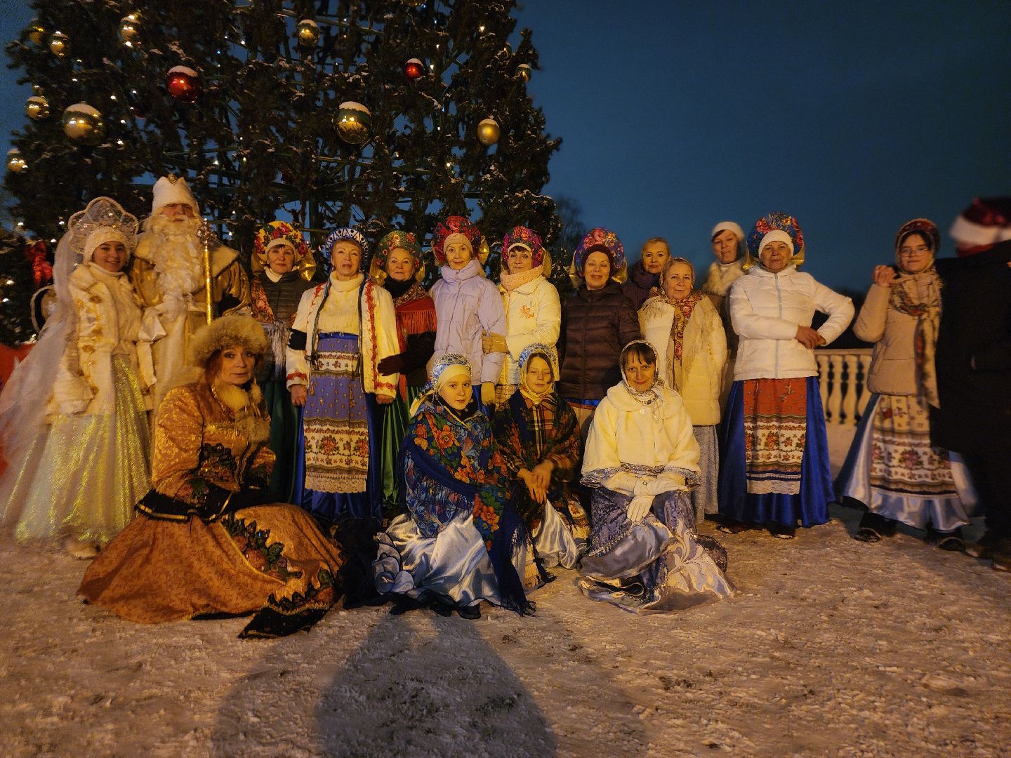 долгопрудный, парк на молодежной, новый год, хореография, русские традиции, дед мороз и снегурочка, КМЦ Долгопрудный,