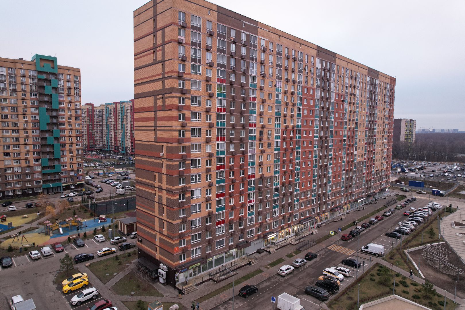 видео с коптера, строительство, строительство домов,