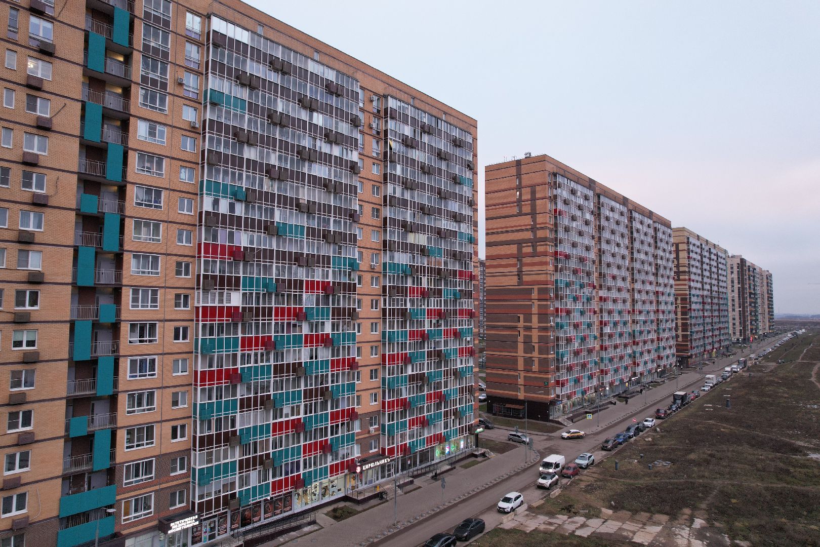 видео с коптера, строительство, строительство домов,