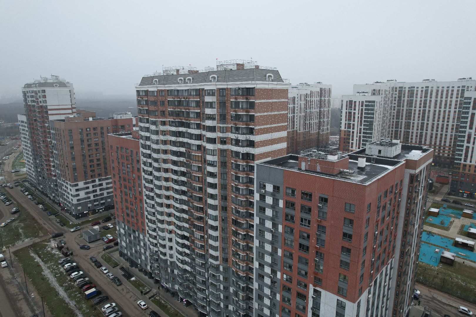 видео с коптера, ленинский городской округ, строительство,