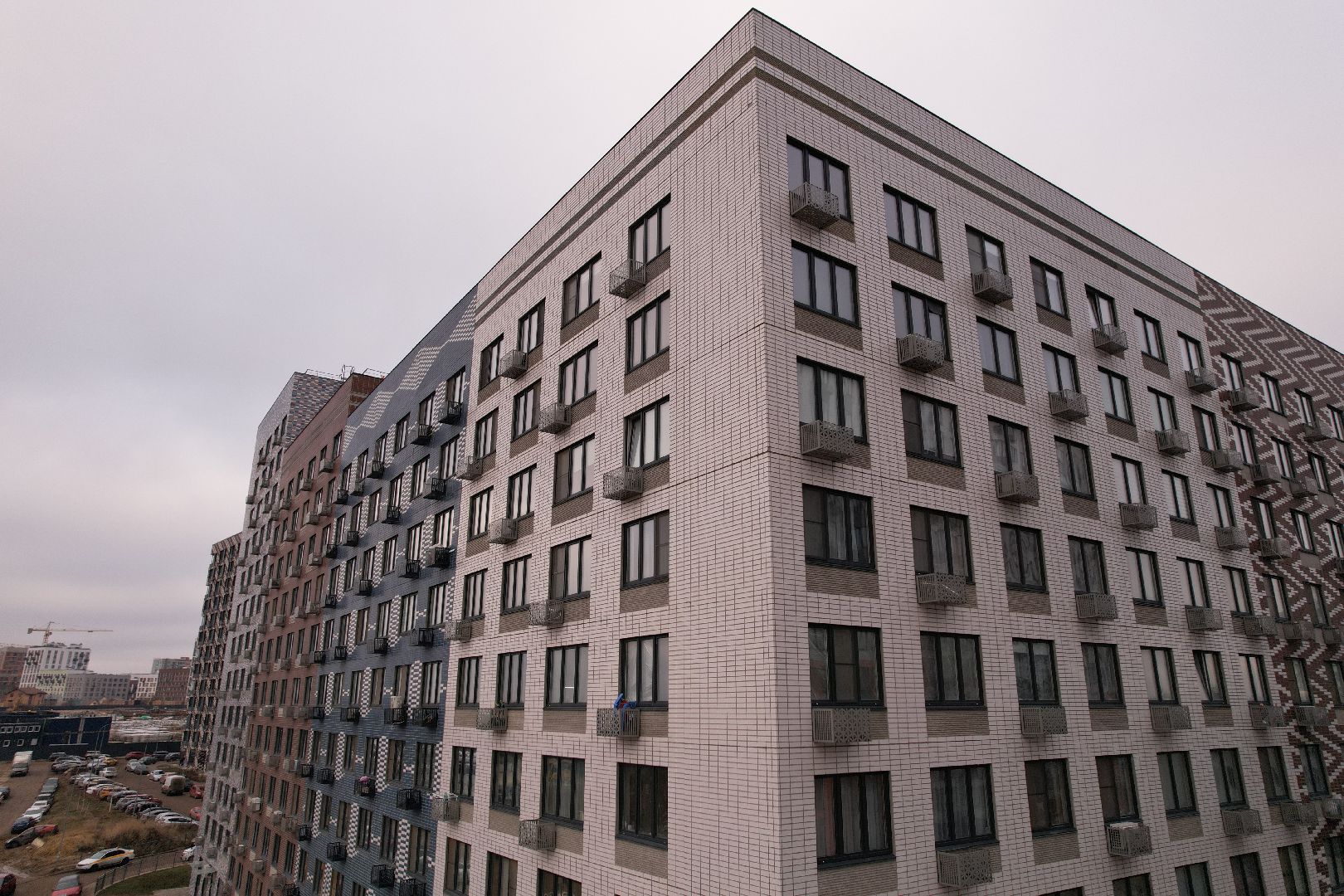 видео с коптера, строительство, жк,