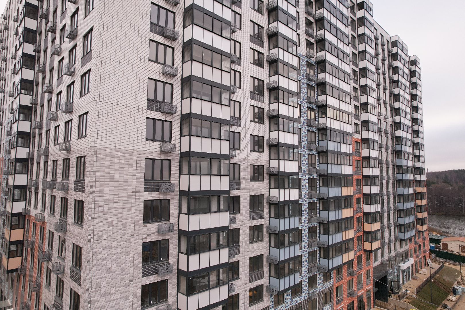 видео с коптера, строительство, жк,