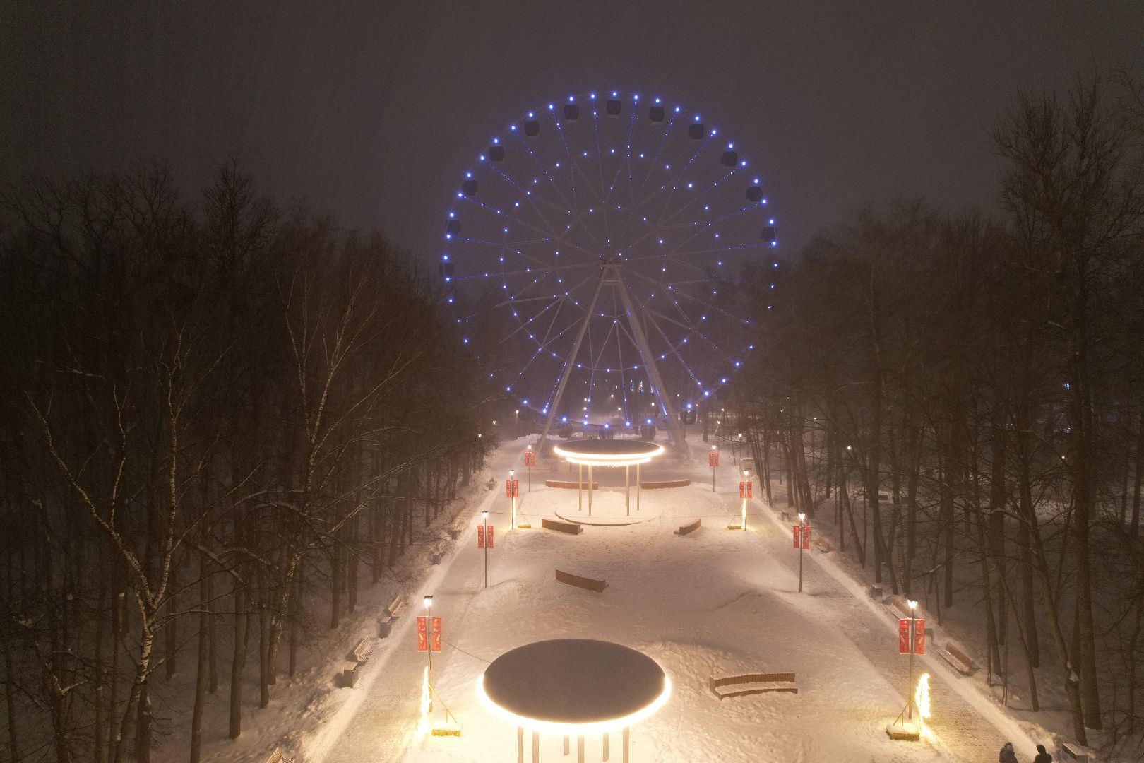 видео с коптера, химки, зима в подмосковье,