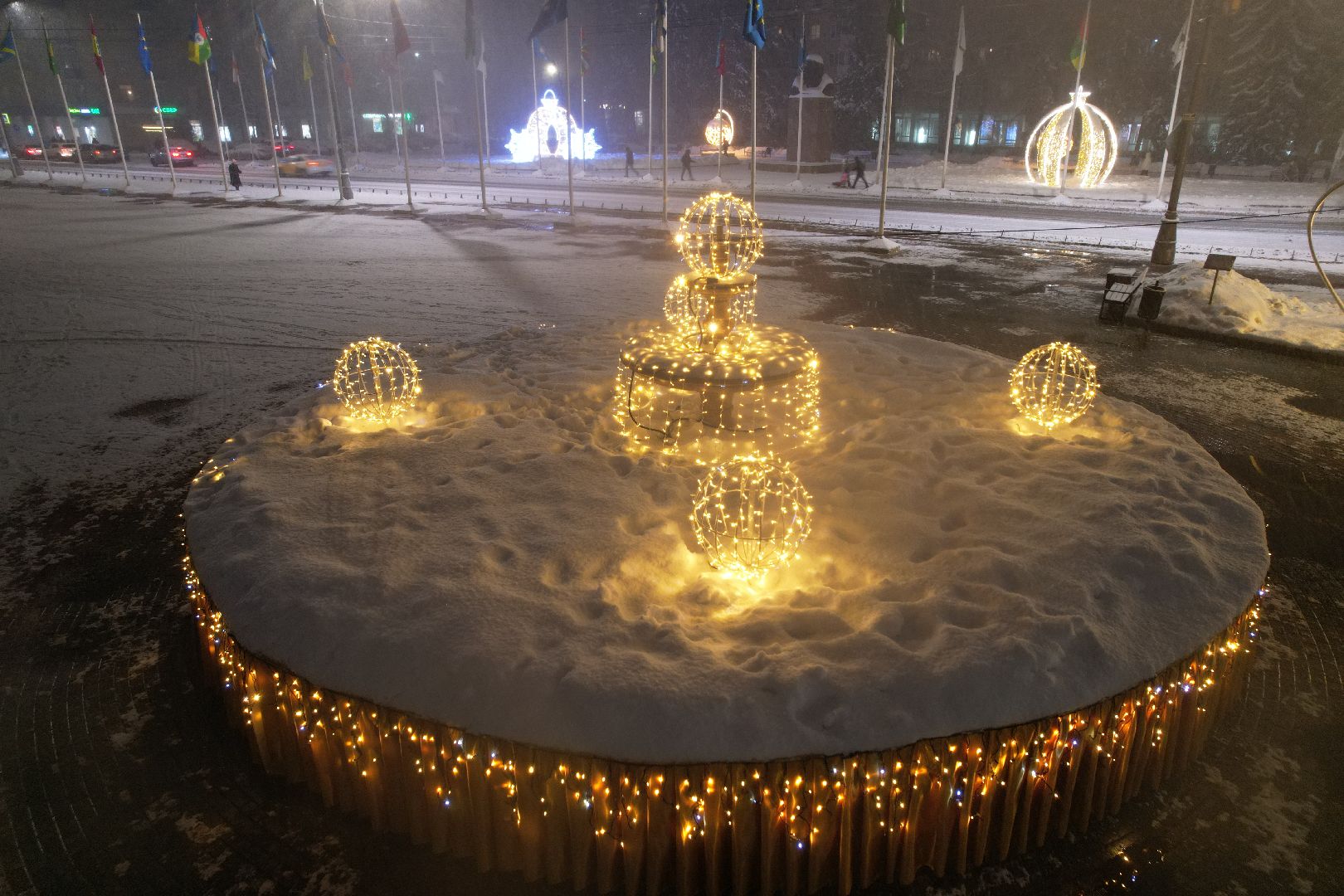 видео с коптера, химки, зима в подмосковье,