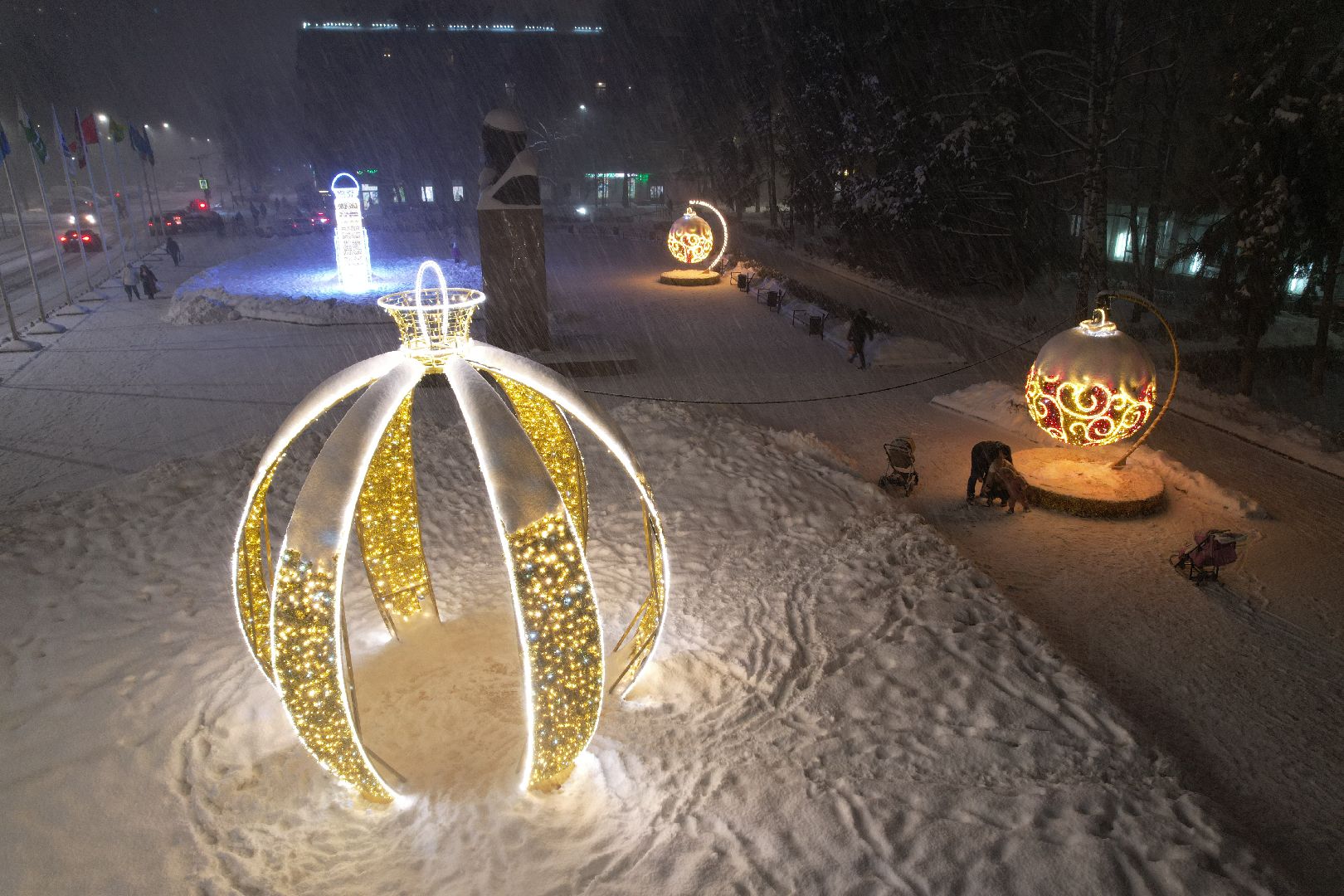 видео с коптера, химки, зима в подмосковье,
