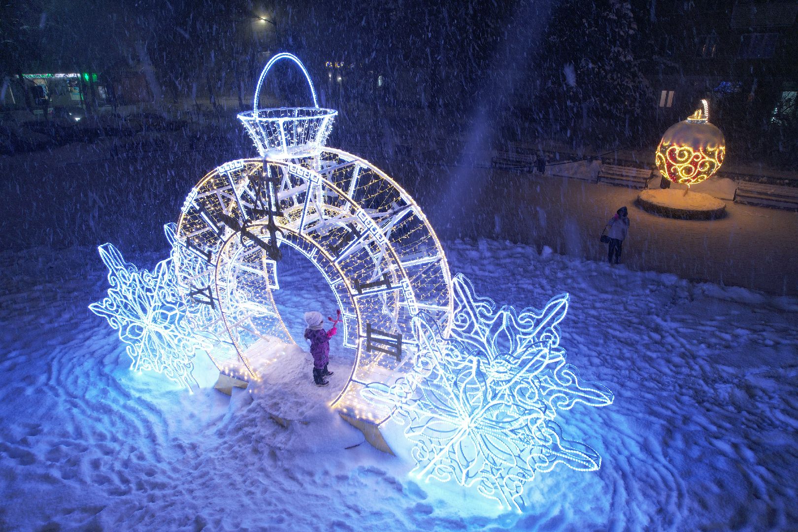 видео с коптера, химки, зима в подмосковье,