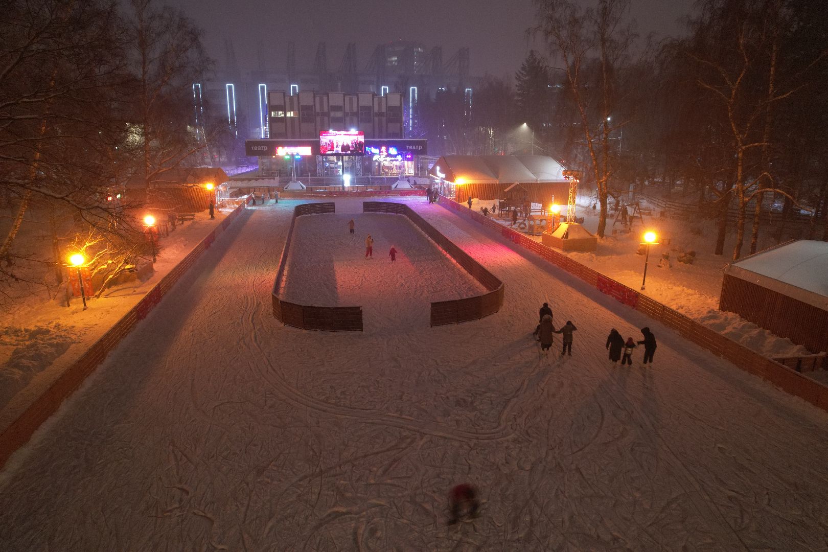 видео с коптера, химки, зима в подмосковье,