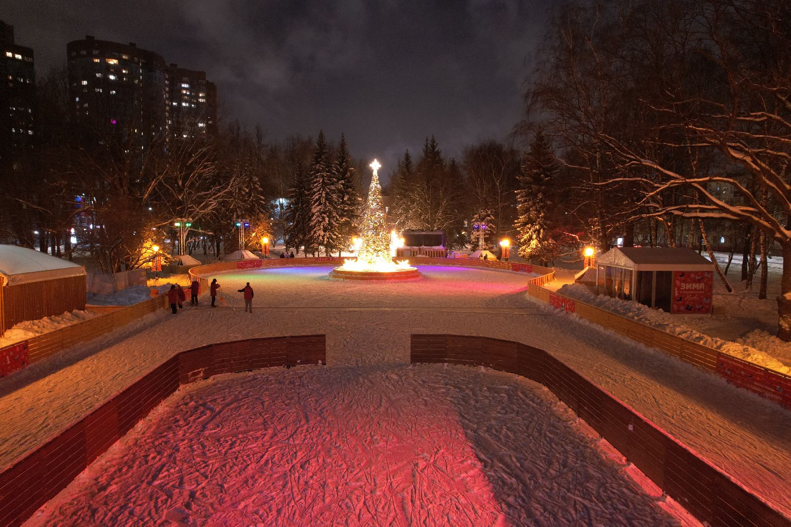 видео с коптера, химки, зима в подмосковье,