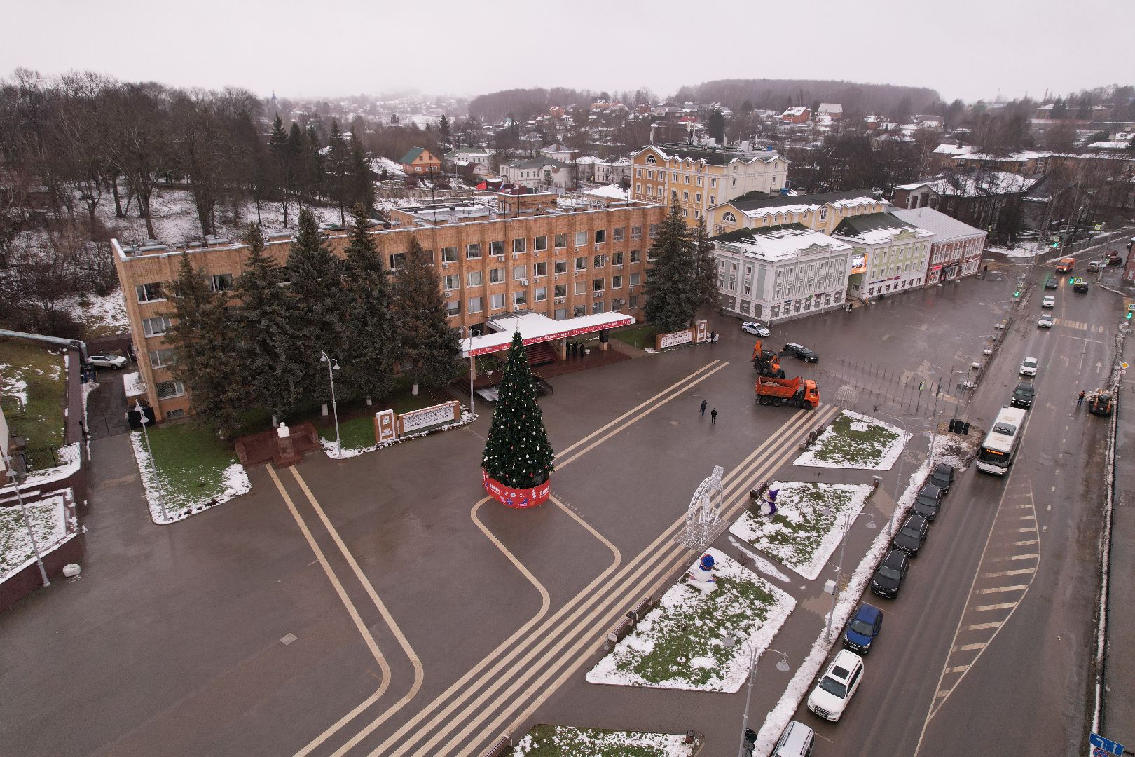 видео с коптера, зима в подмосковье, волоколамск,