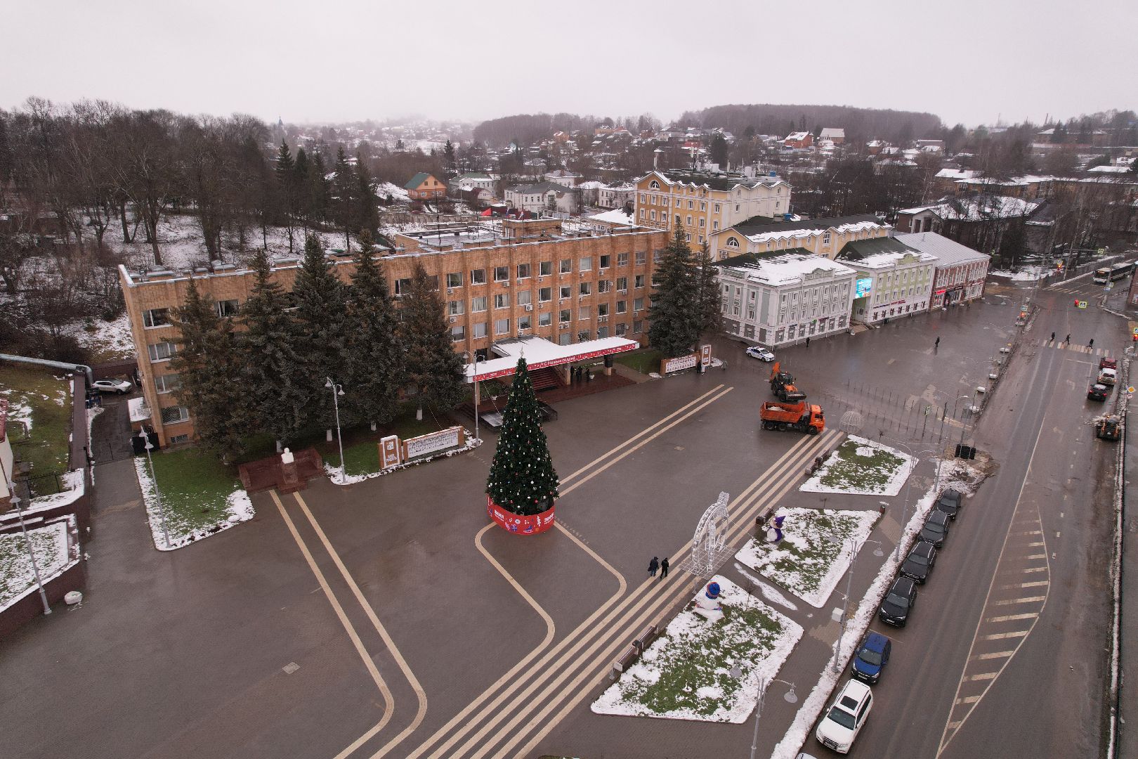 видео с коптера, зима в подмосковье, волоколамск,
