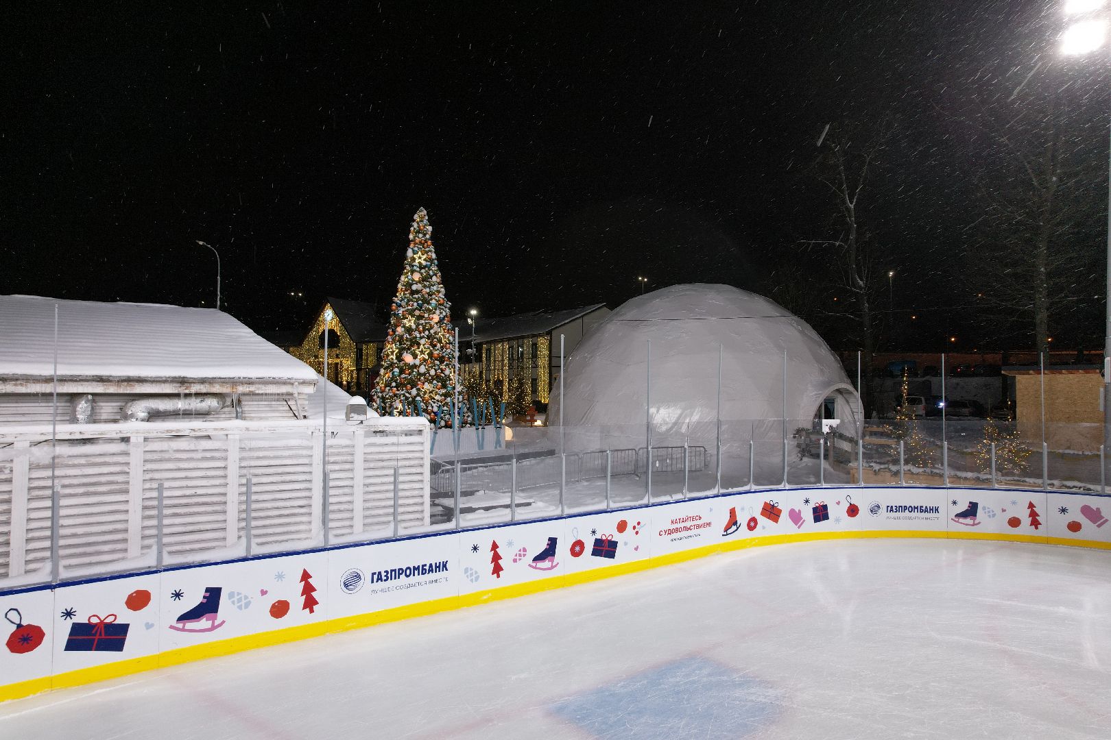 видео с коптера, одинцово, каток,