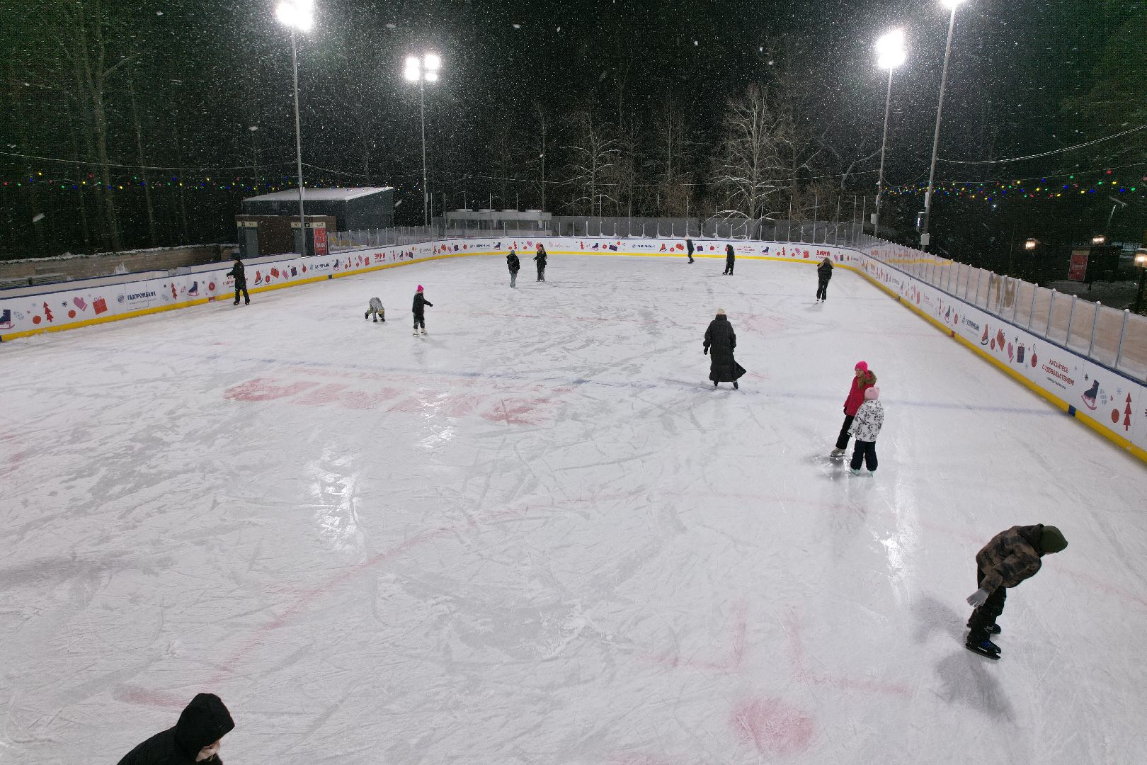 видео с коптера, одинцово, каток,