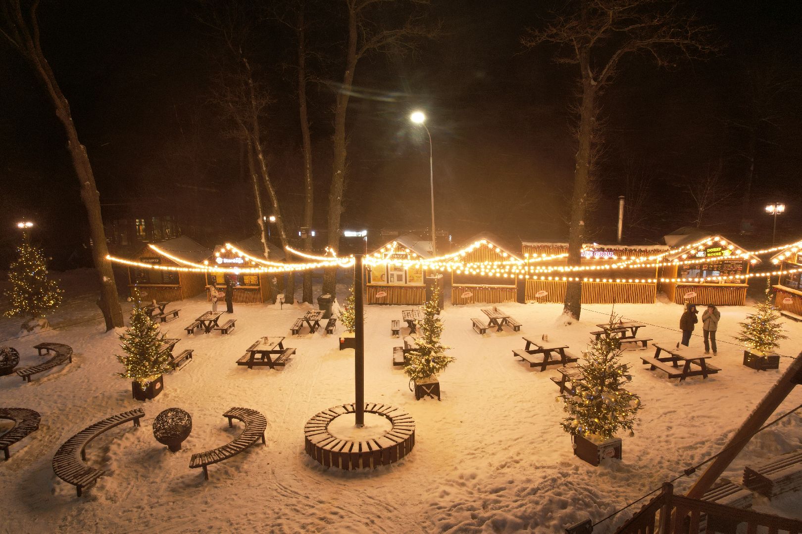видео с коптера, одинцово, парк, спорт, зима в подмосковье,