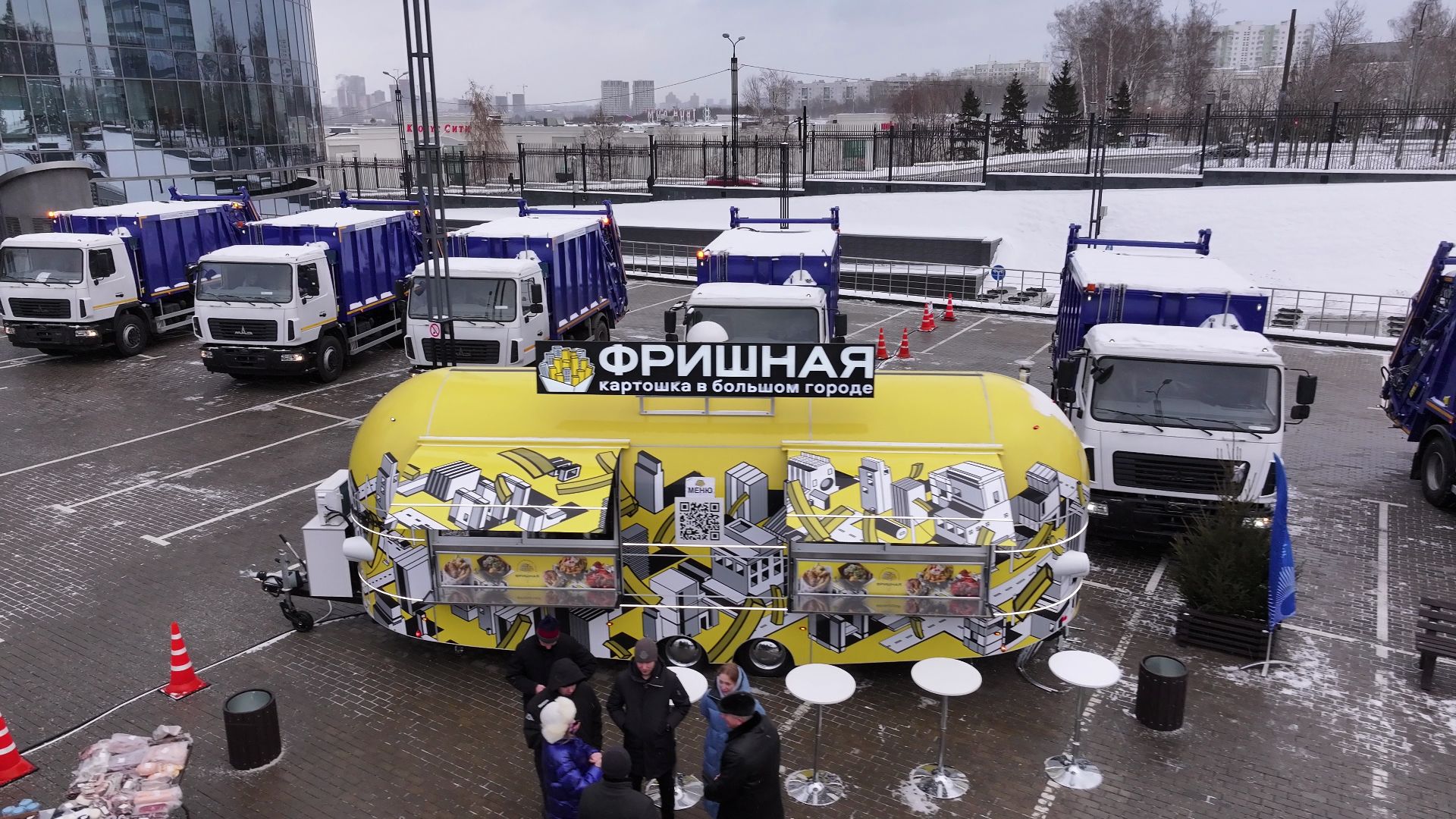 видео с коптера, жкх, техника, красногорск, машины,