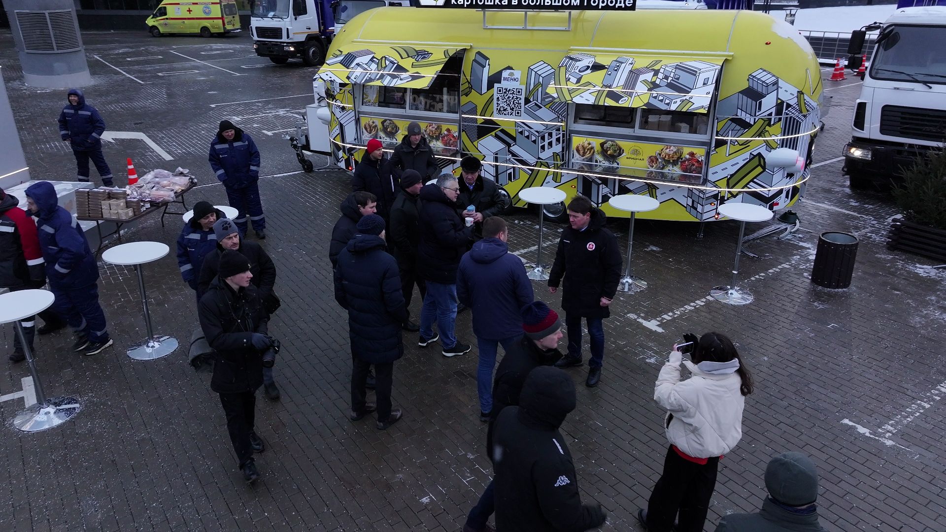 видео с коптера, жкх, техника, красногорск, машины,