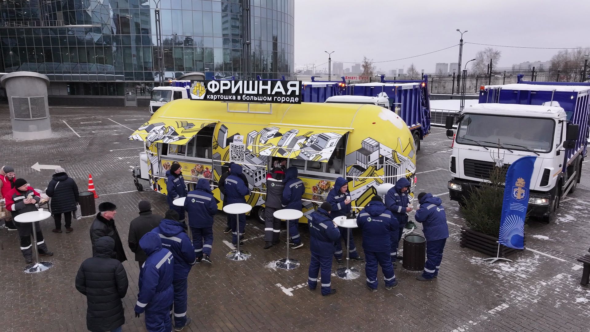 видео с коптера, жкх, техника, красногорск, машины,
