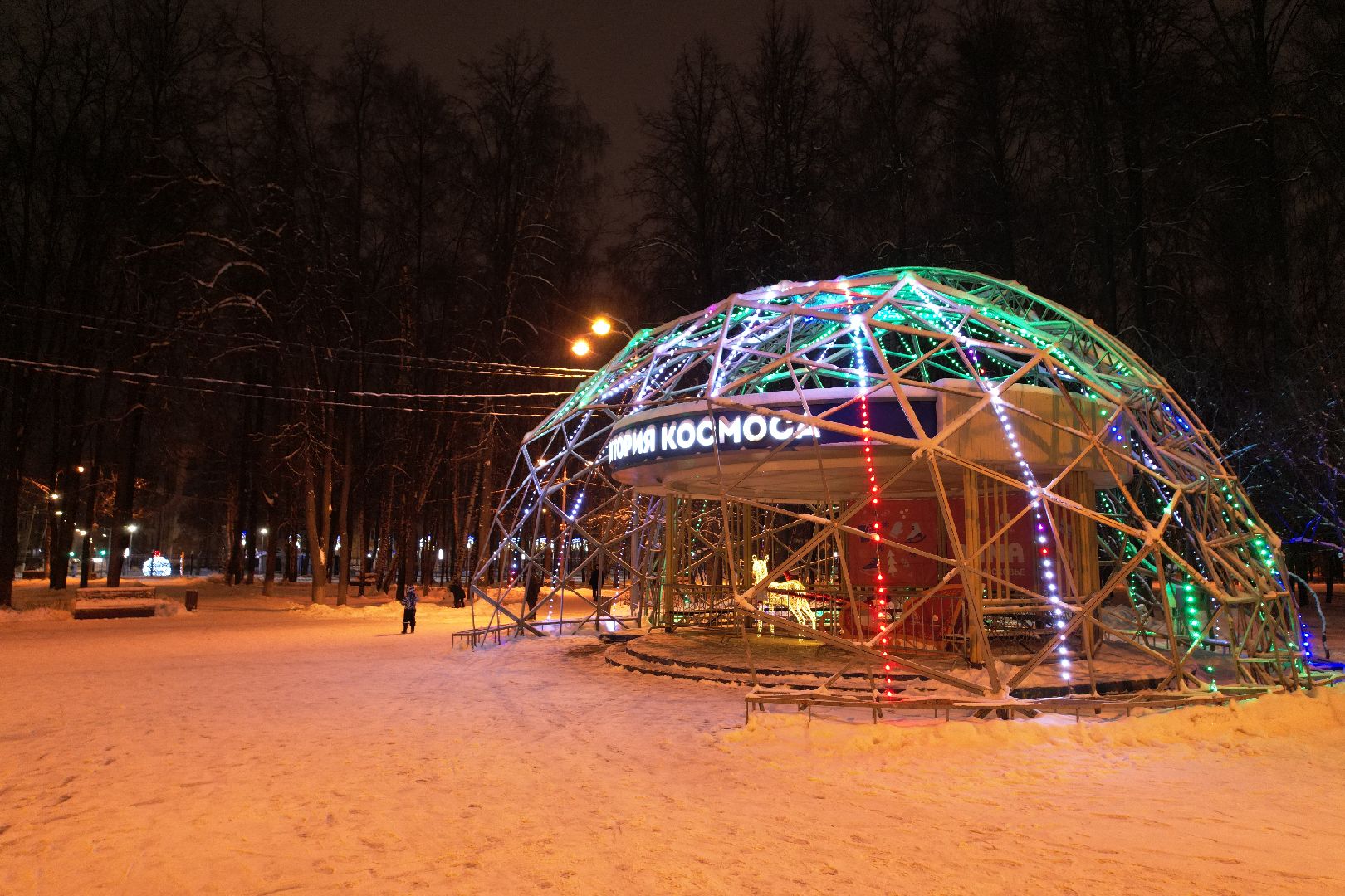 видео с коптера, королёв, зима в подмосковье,