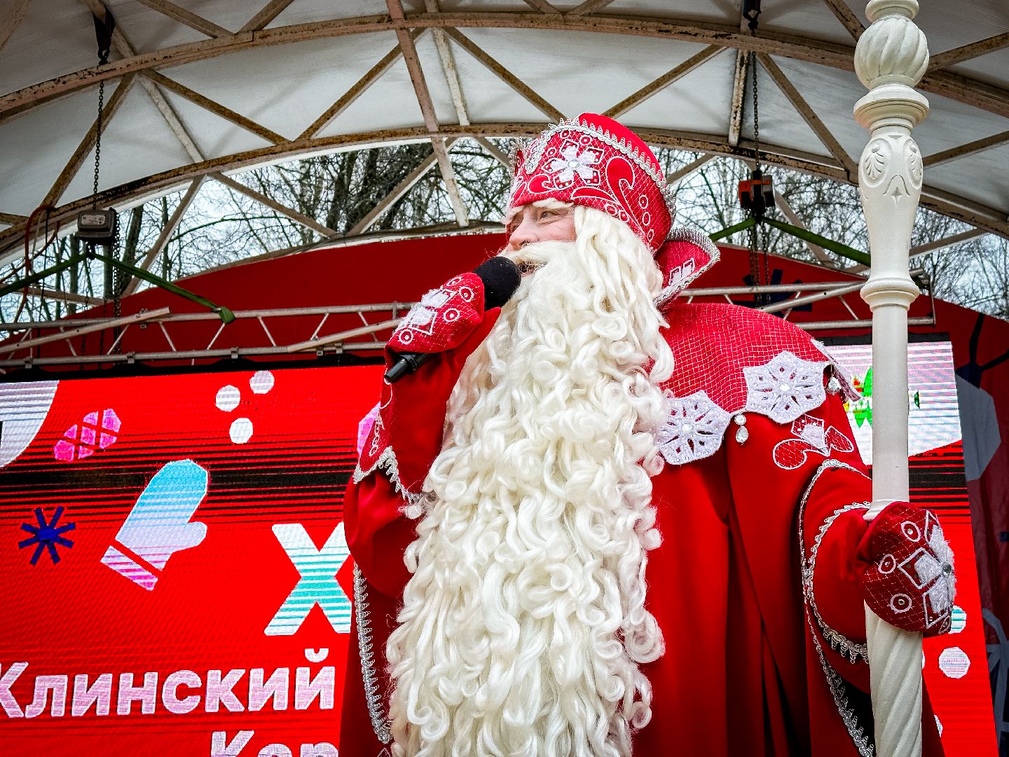 Клин, общество, культура, карнавальное шествие, Дед Мороз, зима в подмосковье,