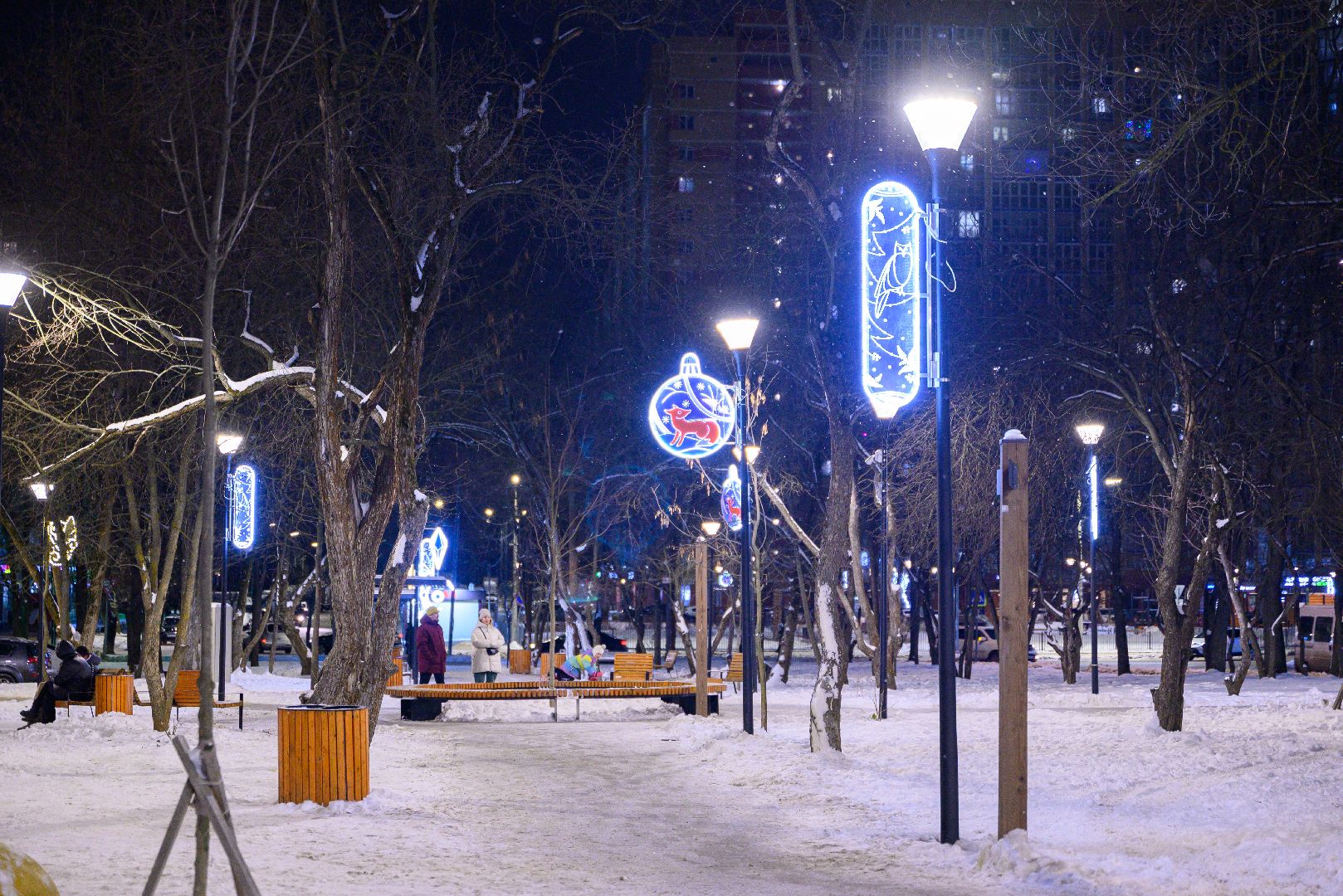 лыткарино, общество, новый год, парки, иллюминация, вертикалки,