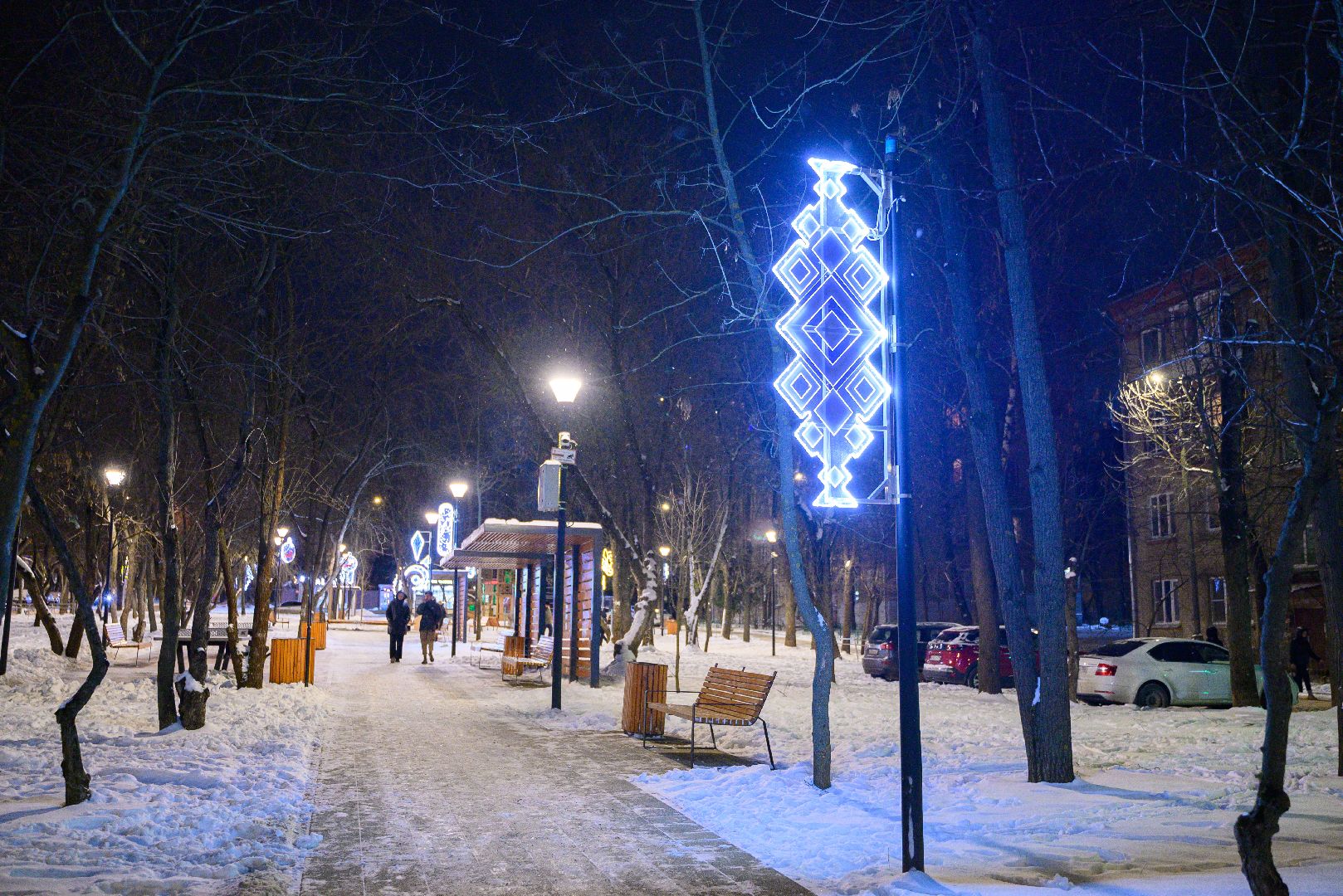 лыткарино, общество, новый год, парки, иллюминация, вертикалки,