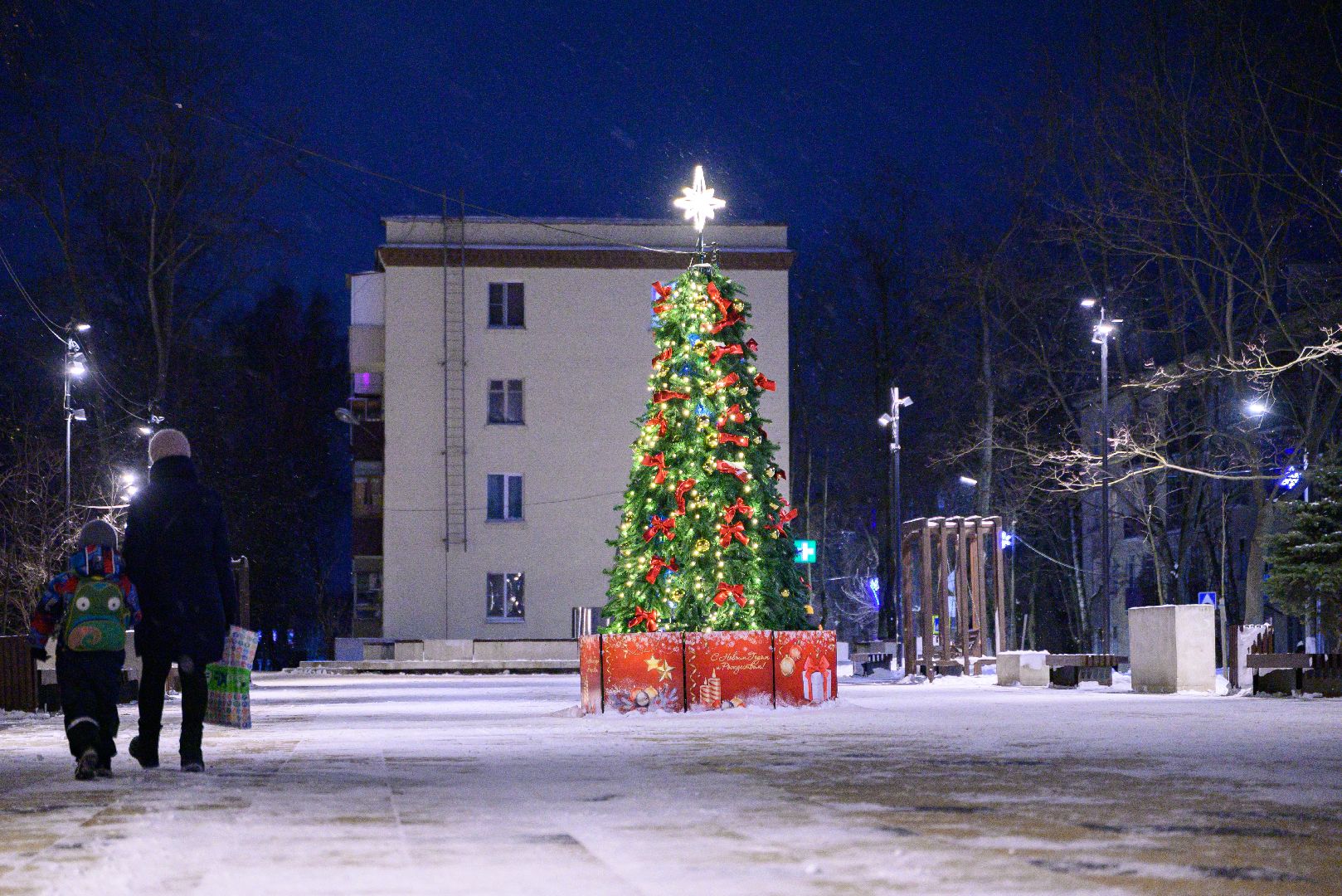 лыткарино, общество, новый год, парки, иллюминация, вертикалки,