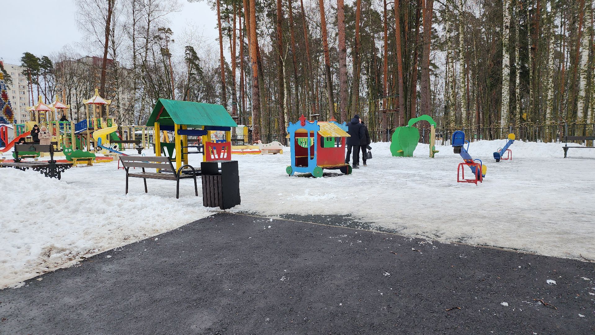 парки Богородского округа, новогодние каникулы, Центральный парк, Ногинск, Богородский городской округ,