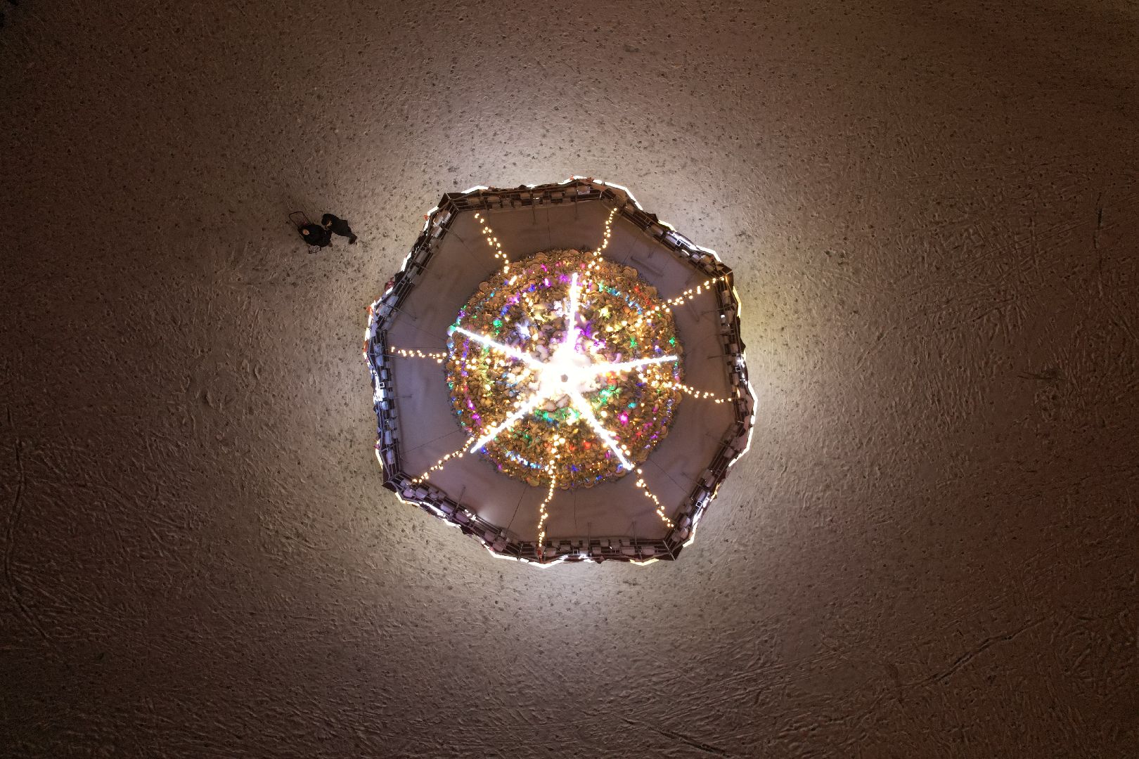 видео с коптера, зима в подмосковье, королёв,