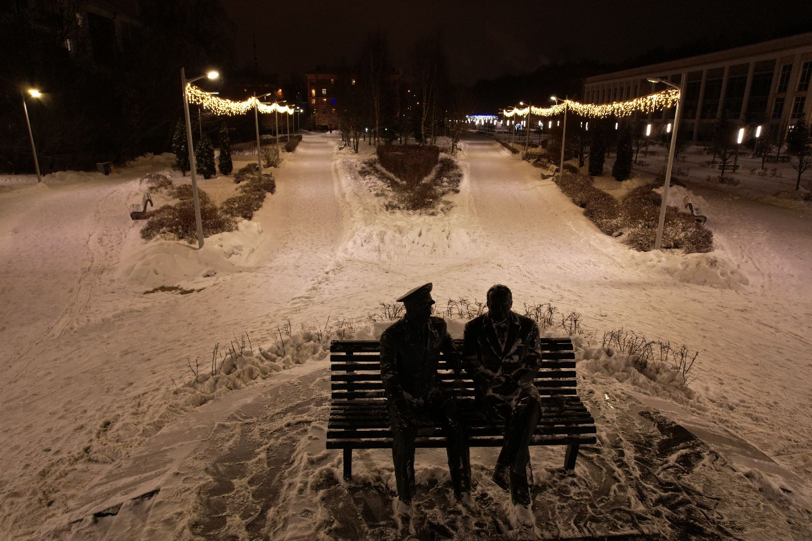 видео с коптера, зима в подмосковье, королёв,