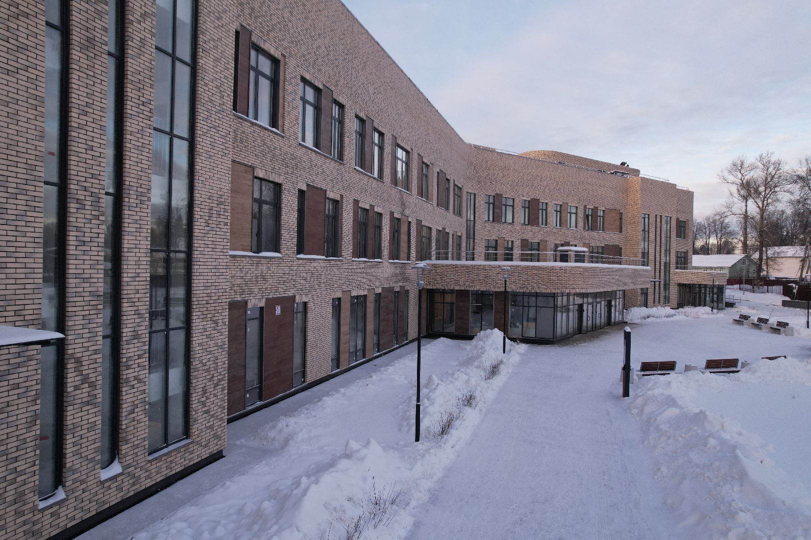 видео с коптера, хотьково, строительство, медицина,