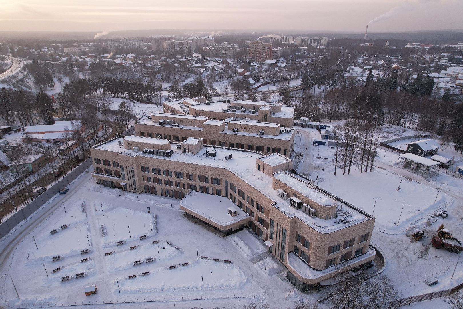 видео с коптера, хотьково, строительство, медицина,