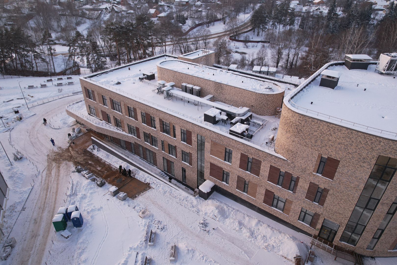 видео с коптера, хотьково, строительство, медицина,
