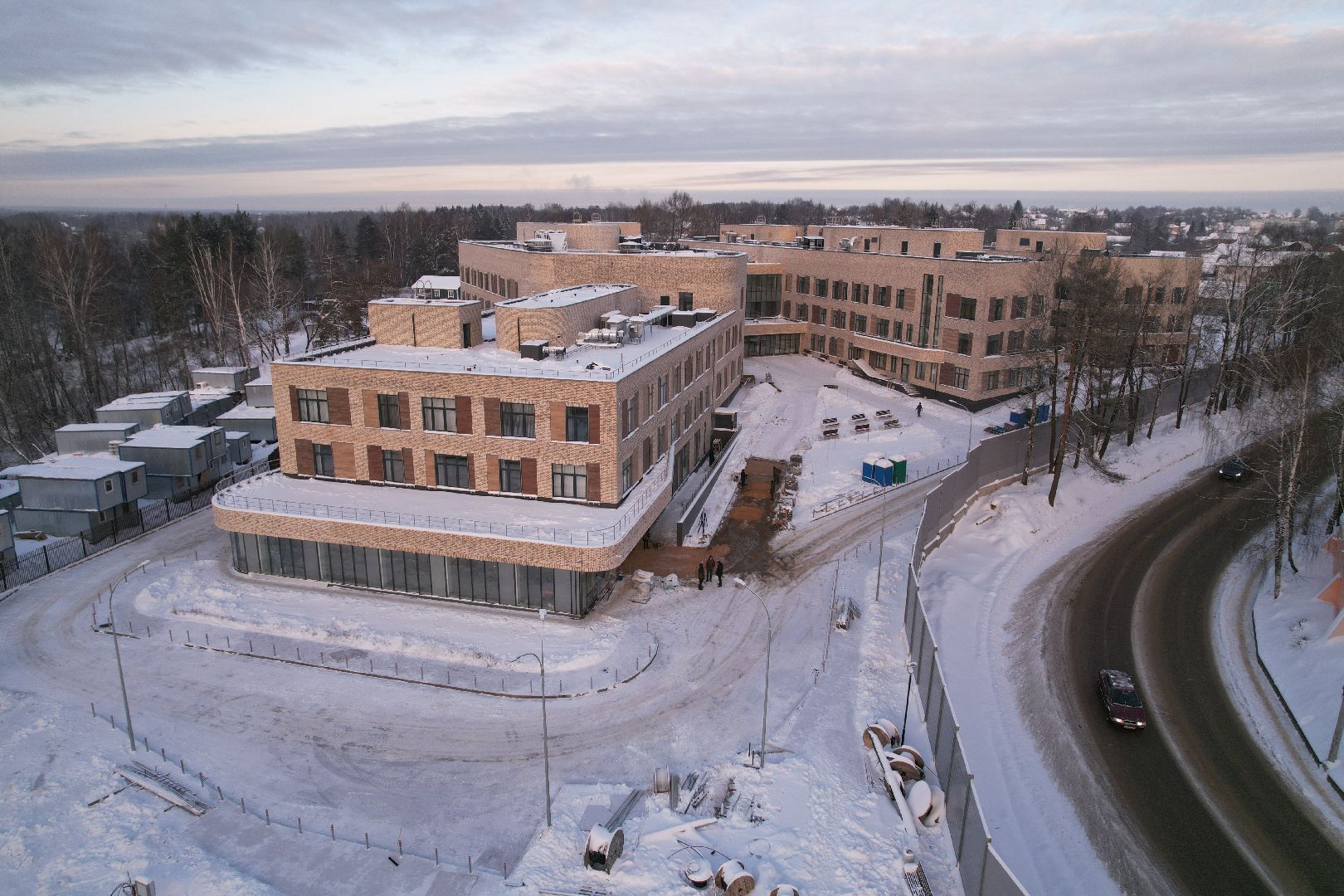 видео с коптера, хотьково, строительство, медицина,