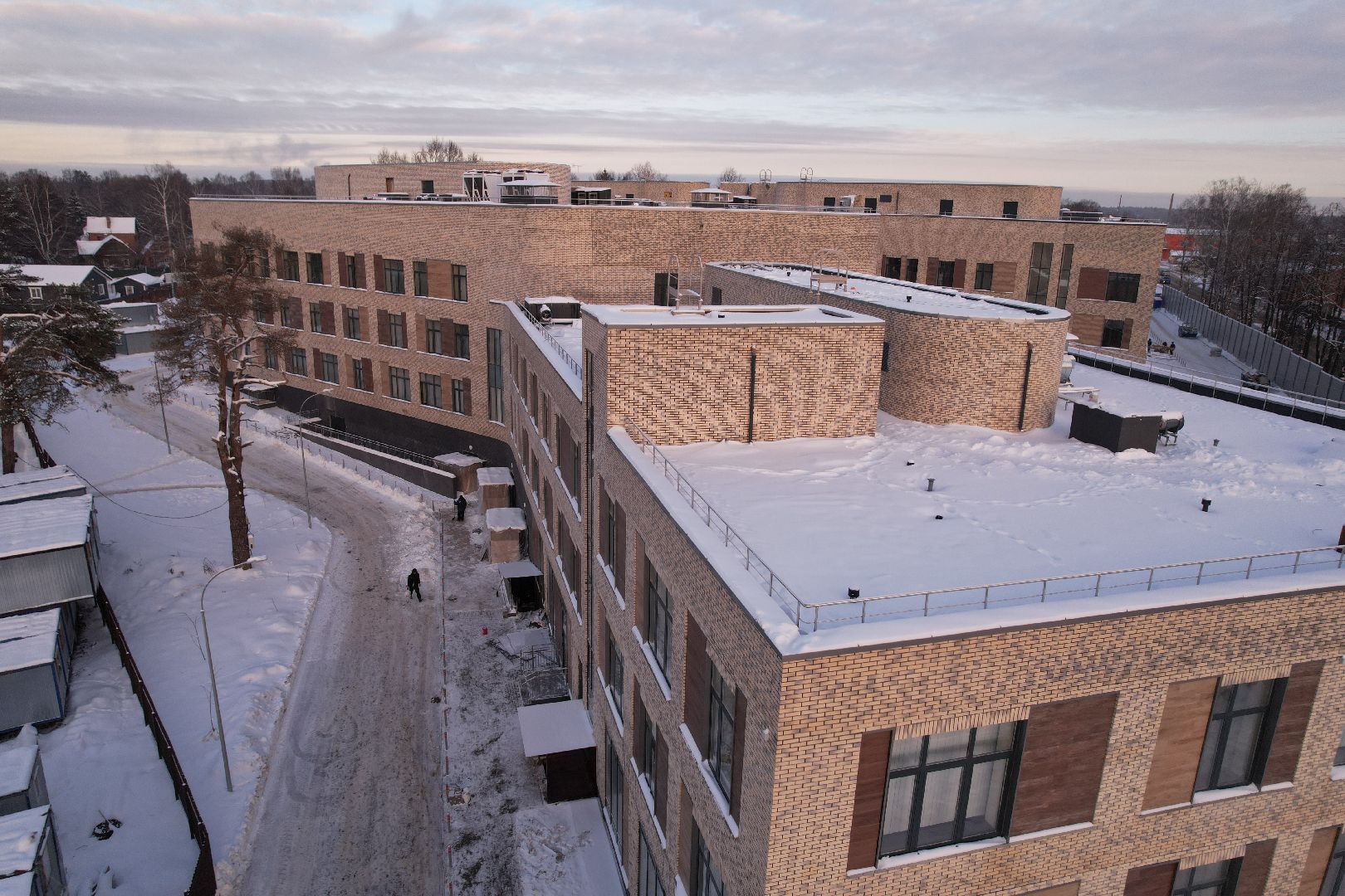 видео с коптера, хотьково, строительство, медицина,