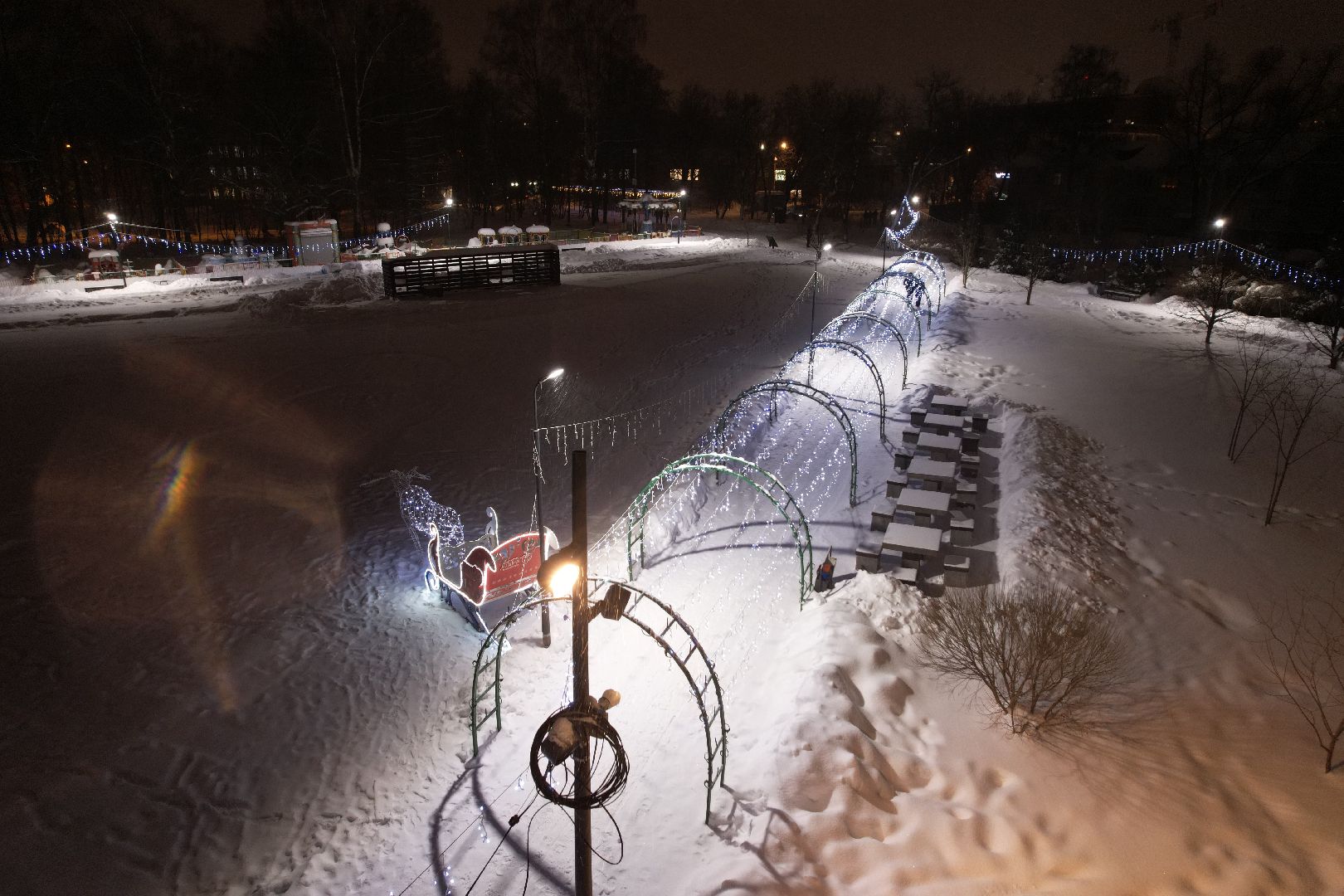 видео с коптера, зима в подмосковье, солнечногорск,