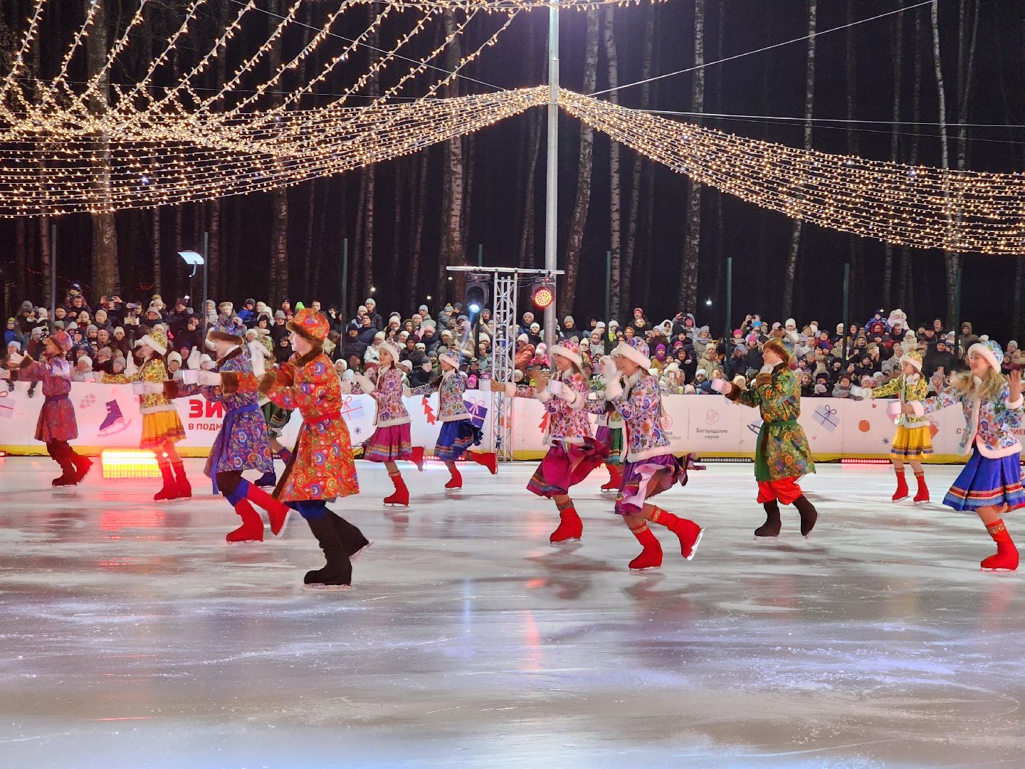 ледяное шоу, спектакль, фигуристы, фигурное катание, татьяна навка, ногонск, центральный парк, каток, жители, общество, вертикалки,