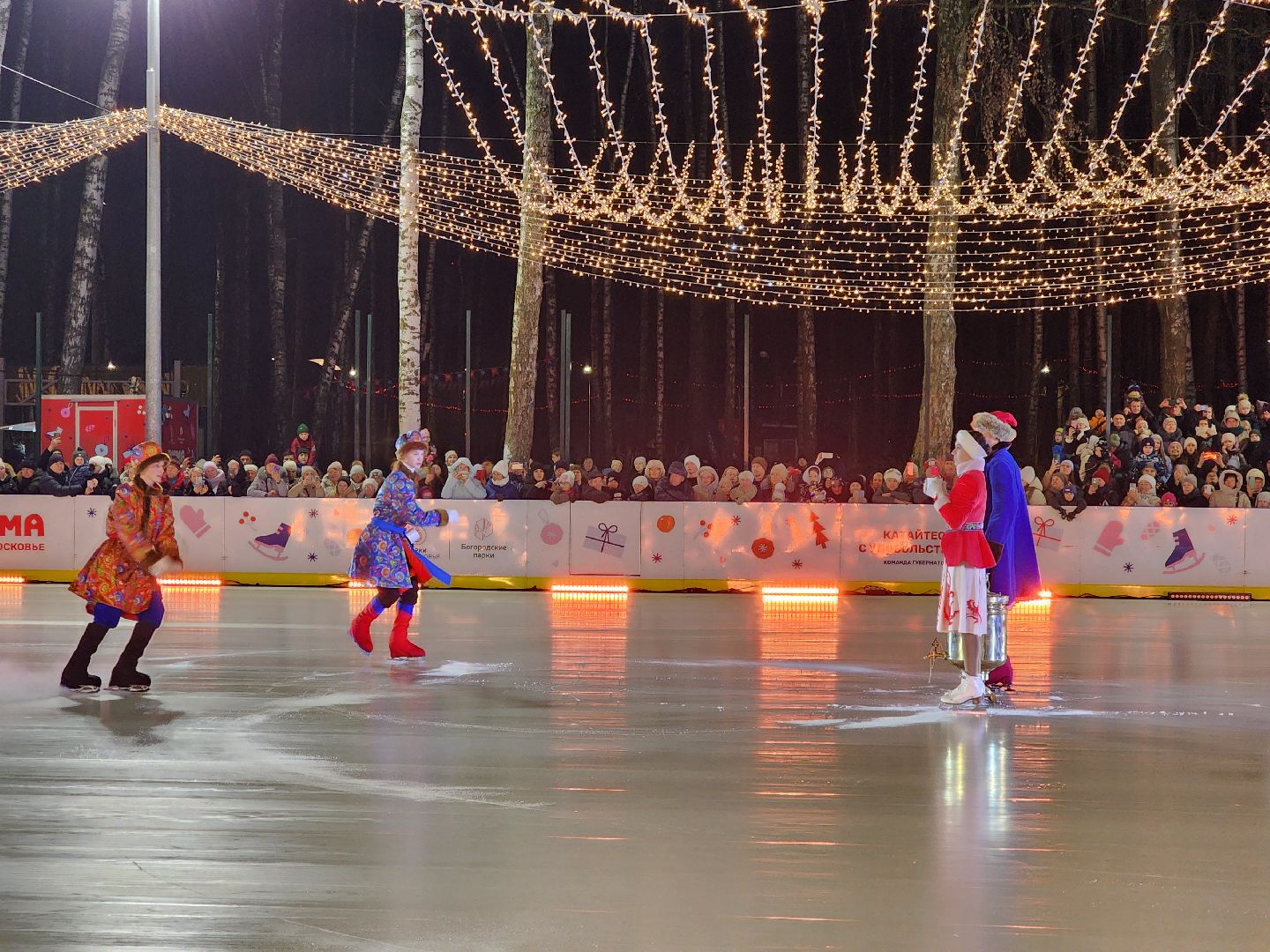 ледяное шоу, спектакль, фигуристы, фигурное катание, татьяна навка, ногонск, центральный парк, каток, жители, общество, вертикалки,