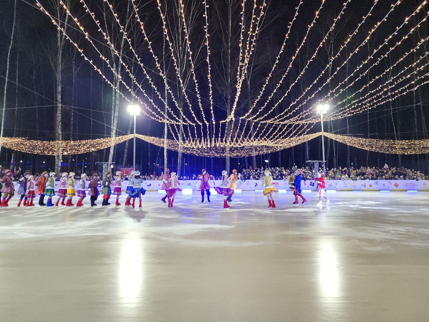 ледяное шоу, спектакль, фигуристы, фигурное катание, татьяна навка, ногонск, центральный парк, каток, жители, общество, вертикалки,