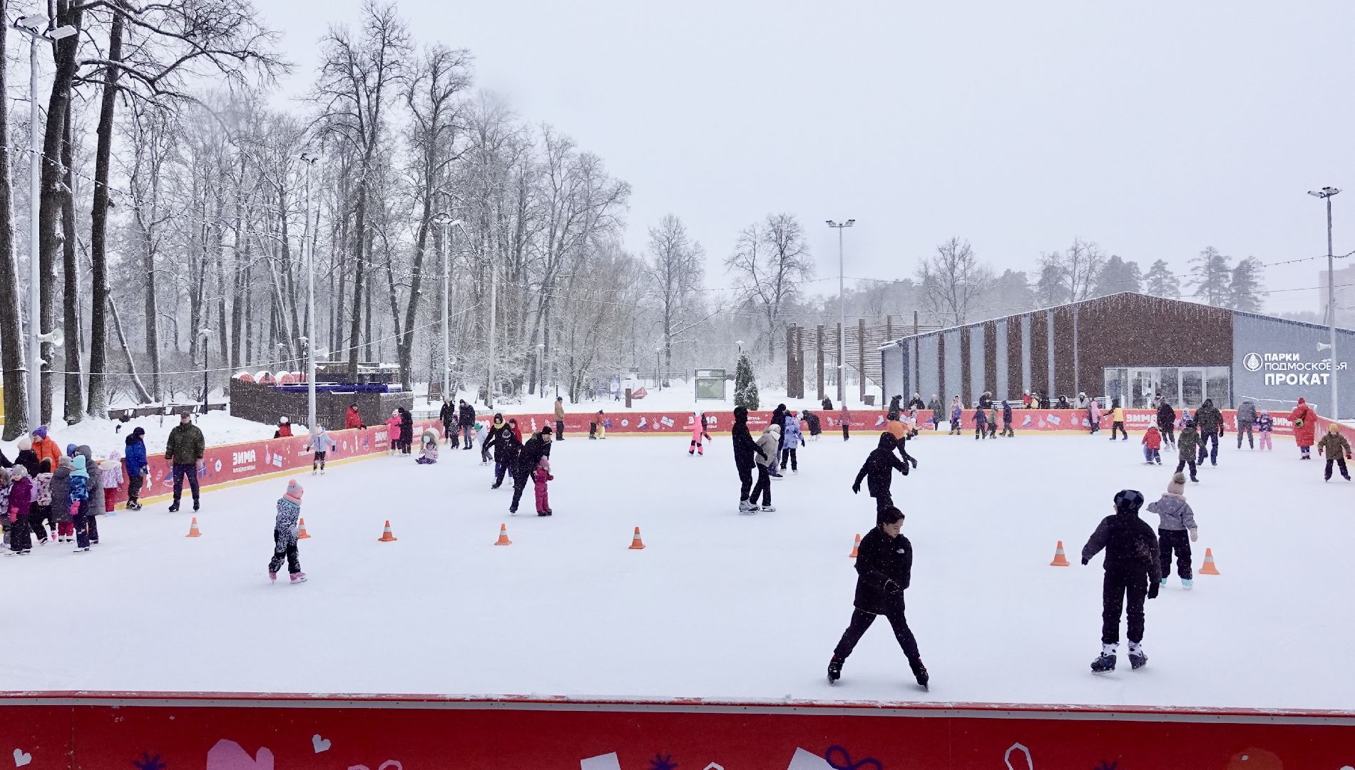 сергиево-посадский городской округ, сергиев посад, зима в подмосковье, зима в парках, парки мо, новогодние каникулы, зимние забавы, коньки, каток, фигурное катание, Парк Скитские пруды, Дети, Активности,