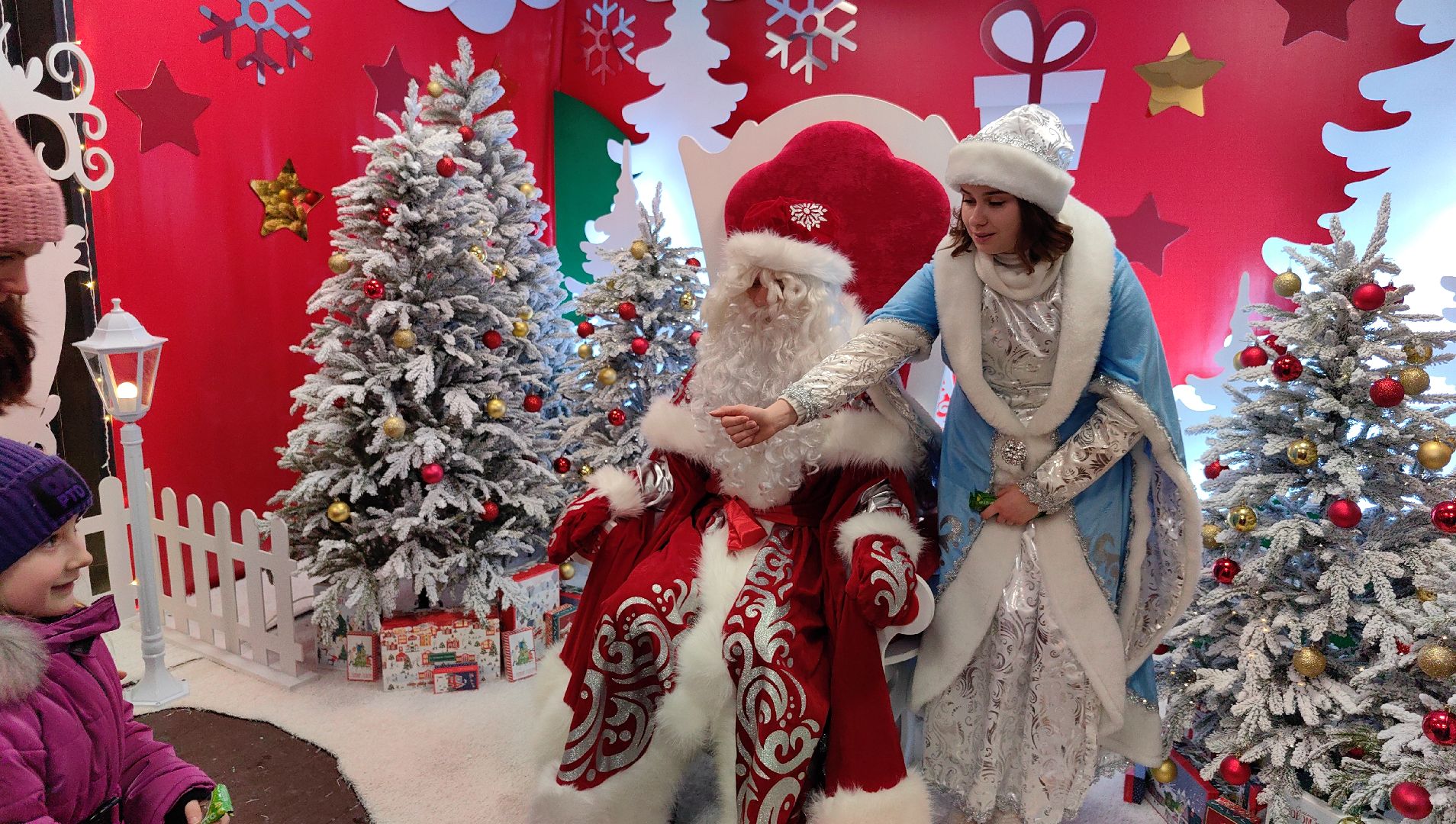 резиденция Деда Мороза, парк, Дед Мороз, снегурочка,