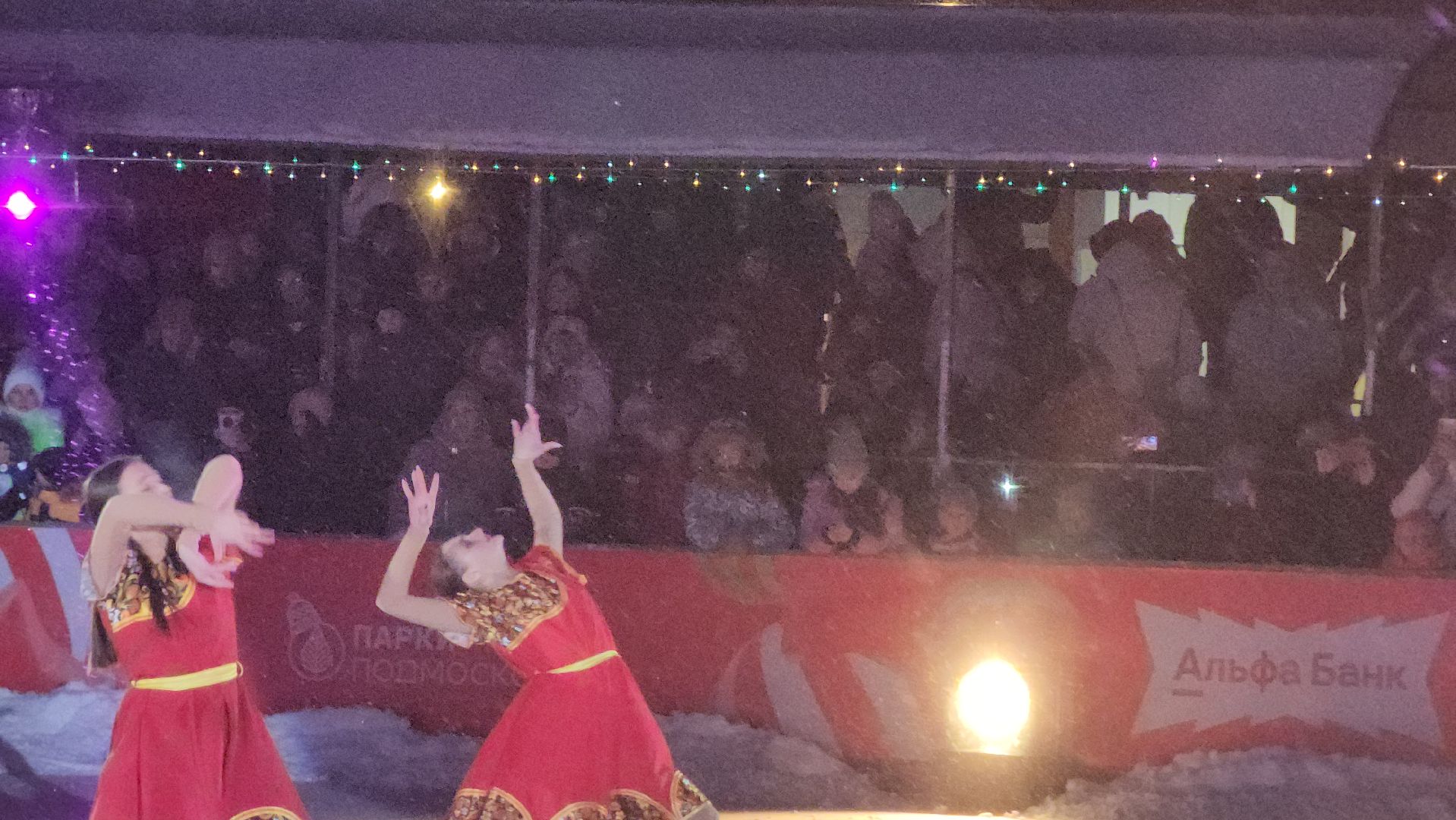 долгопрудный, каток в парке, ледовое шоу, центральный парк, фск салют,