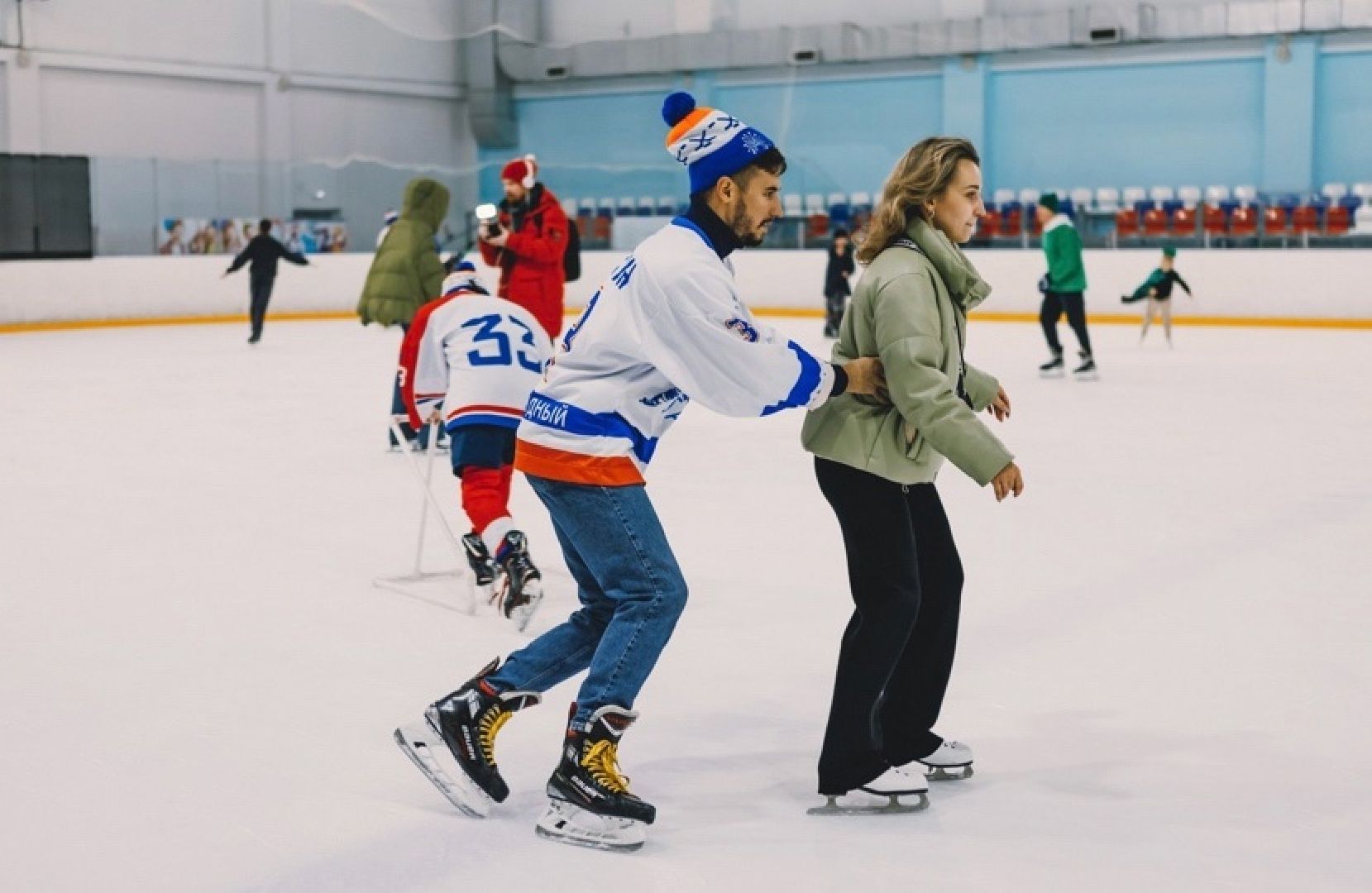 долгопрудный, каток в парке, ледовое шоу, центральный парк, фск салют,