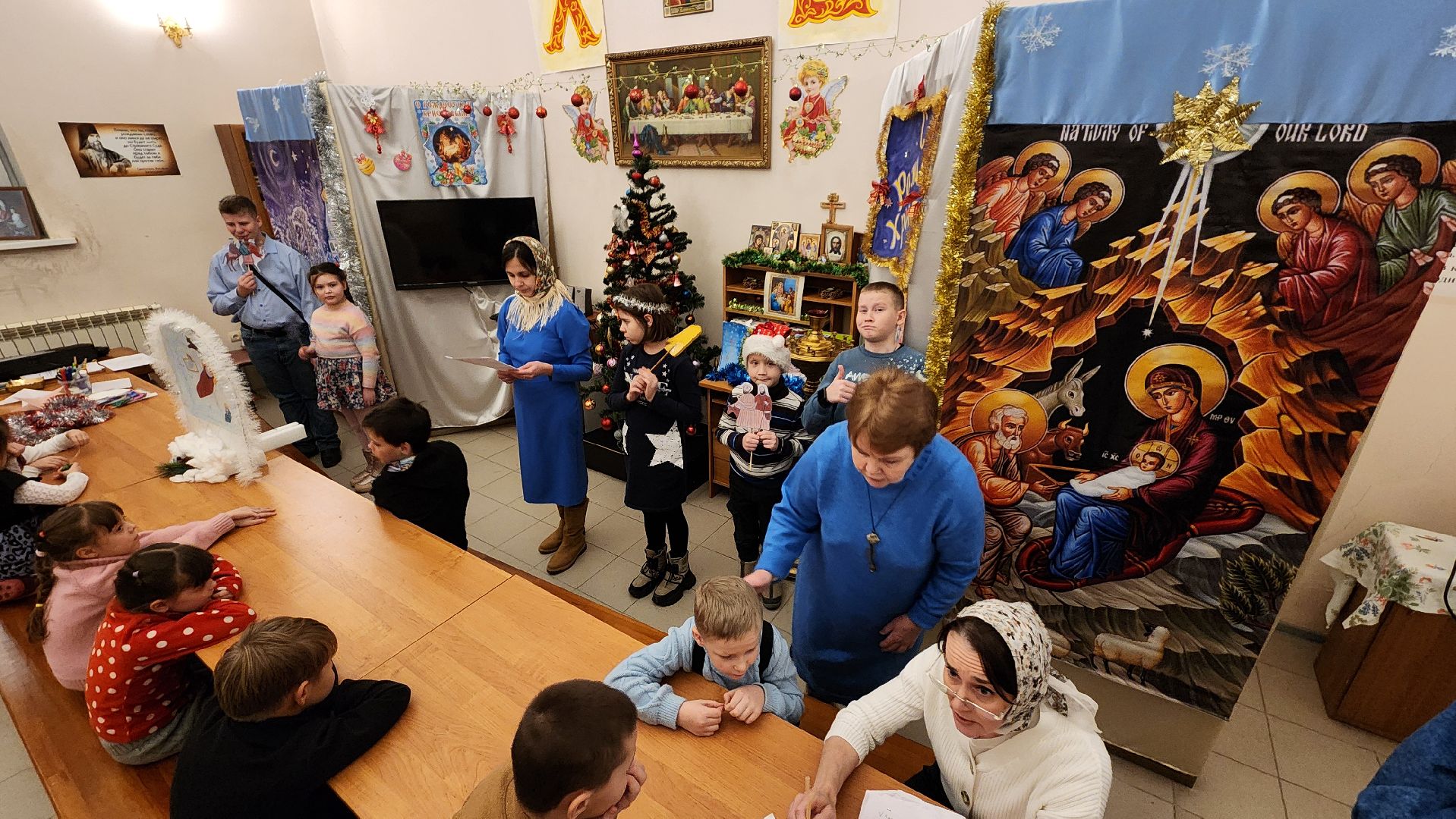 протвино, храм покрова пресвятой богородицы, рождество, воскресная школа,