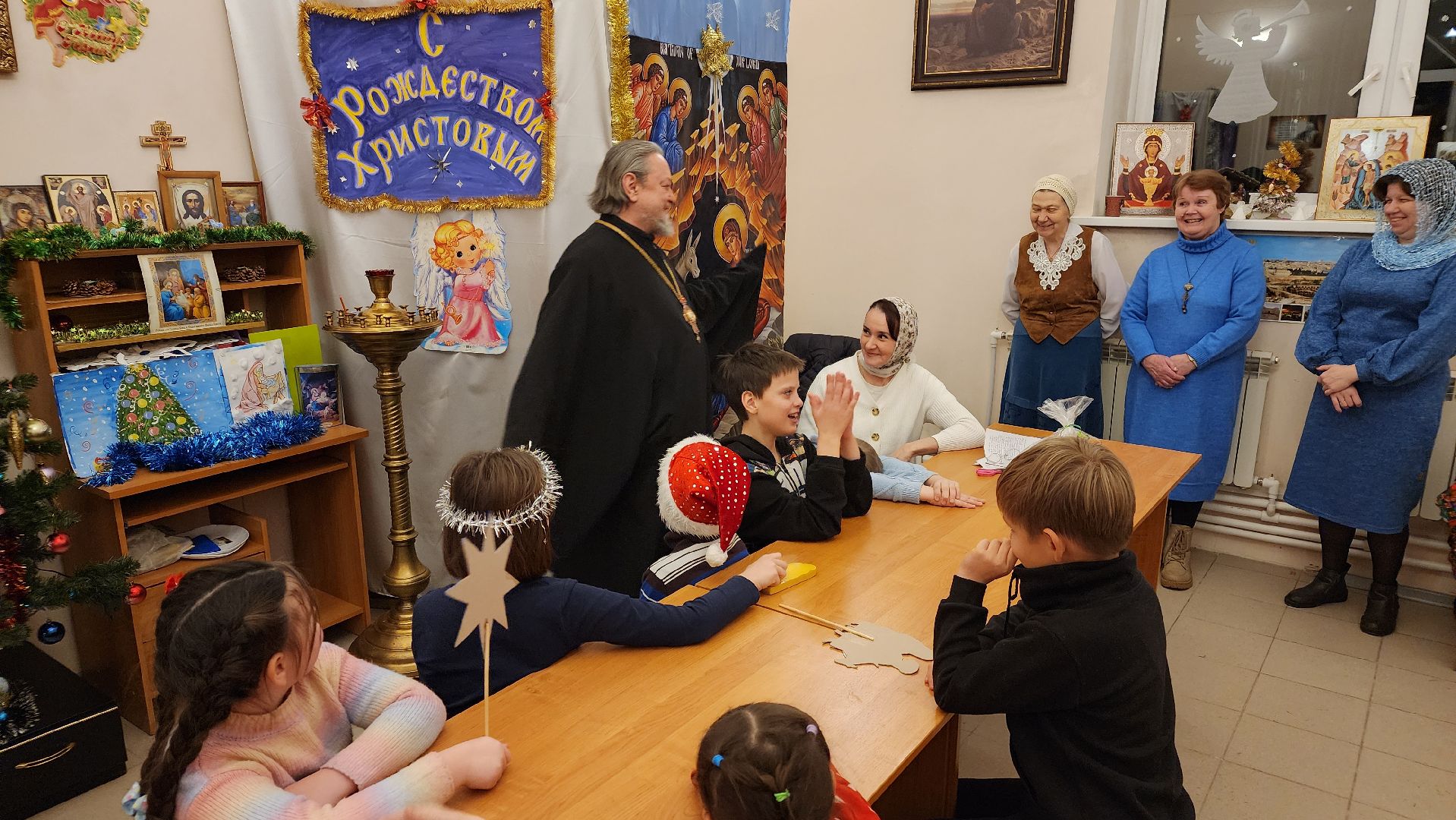 протвино, храм покрова пресвятой богородицы, рождество, воскресная школа,