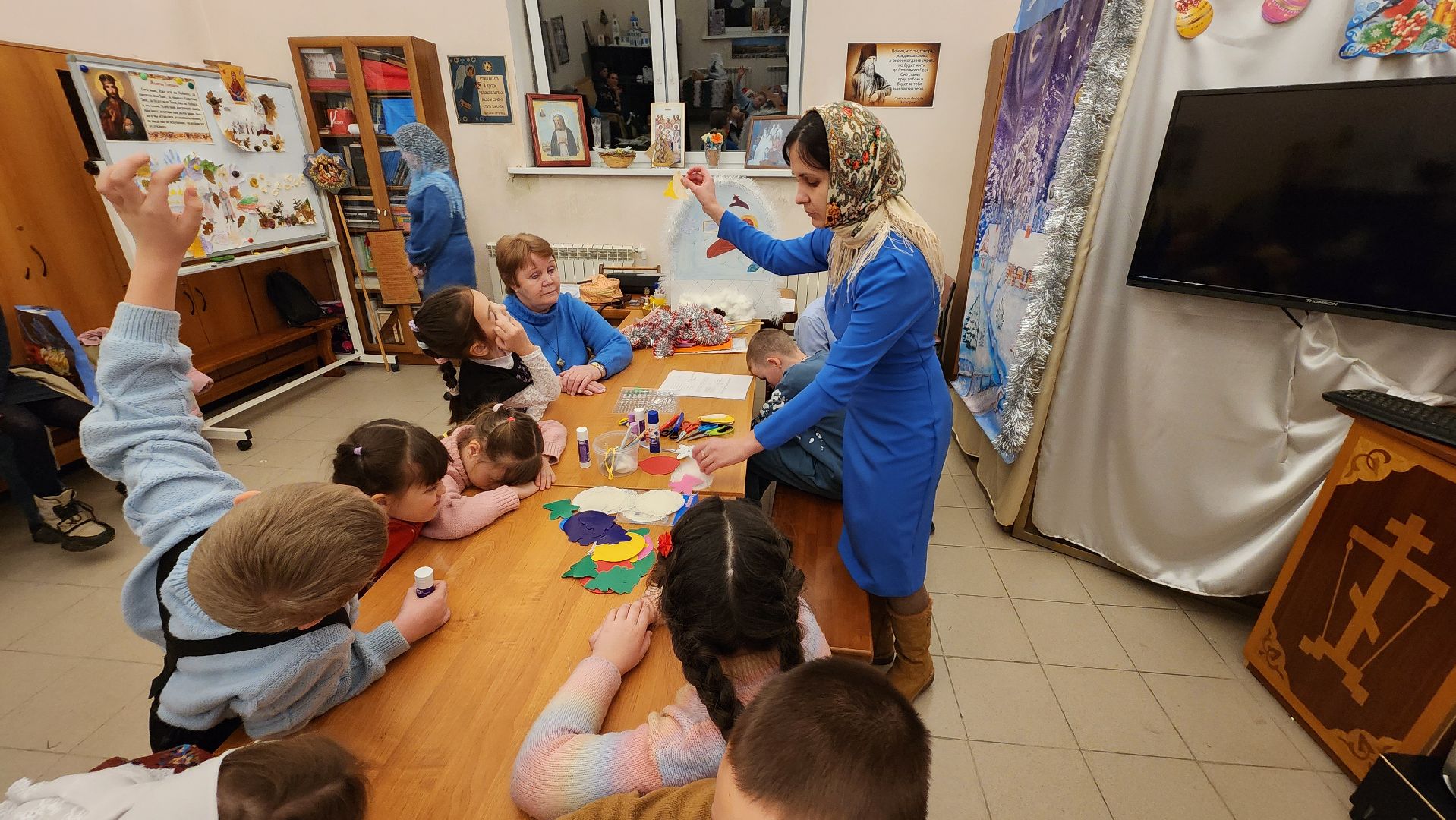 протвино, храм покрова пресвятой богородицы, рождество, воскресная школа,