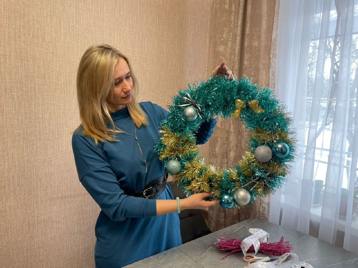 подольск, рождество, композиция, Венок,