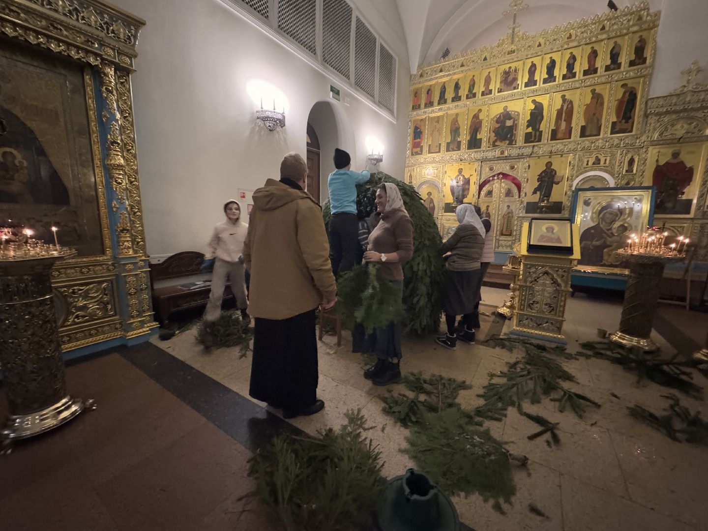 рождество христово, Георгиевский кафедральный собор, Украшение храма, Одинцово,